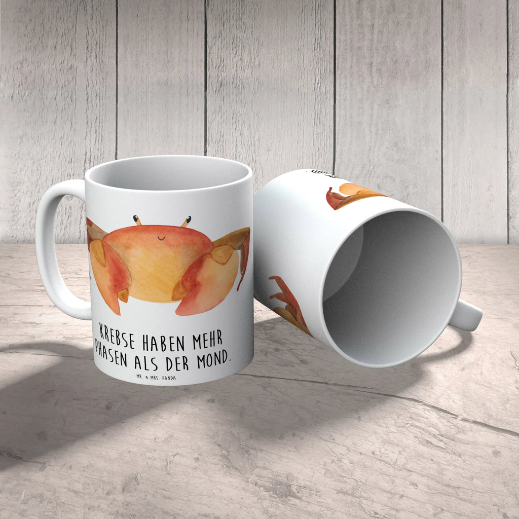Tasse Krebs Phasen Geschenktasse, Kaffeetasse, Bürotasse, Tasse, Tasse mit Zitaten, Teetasse, Porzellantasse, Tasse mit Motiven, Keramiktasse, Tierkreiszeichen, Sternzeichen, Horoskop, Astrologie, Aszendent