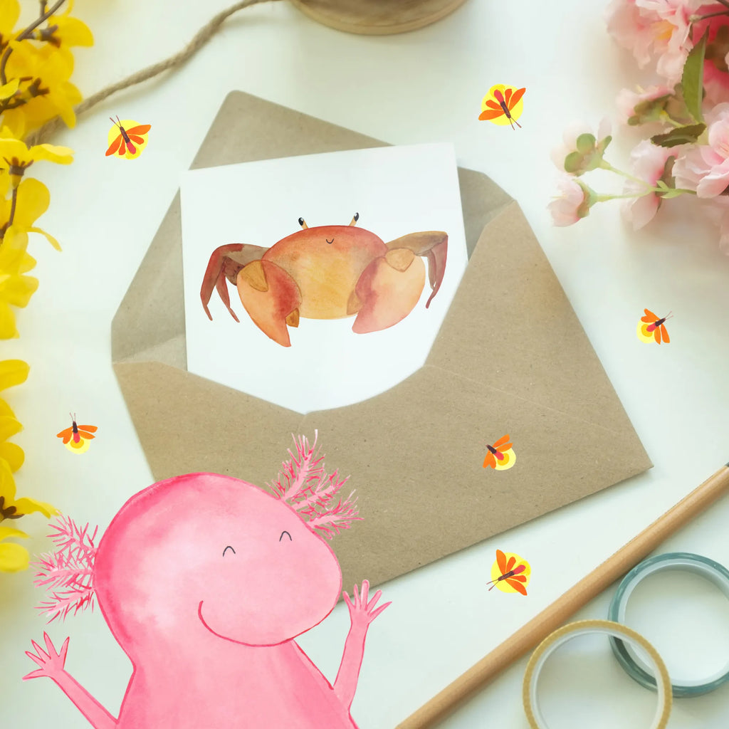 Greetings card Krebse sind so emotional, sie könnten eine Seifenoper kreieren! Karte, Einladungskarte, Grußkarte, Hochzeitskarte, Ansichtskarten, Glückwunschkarte, Klappkarte, Geburtstagskarte, Tierkreiszeichen, Sternzeichen, Horoskop, Astrologie, Aszendent