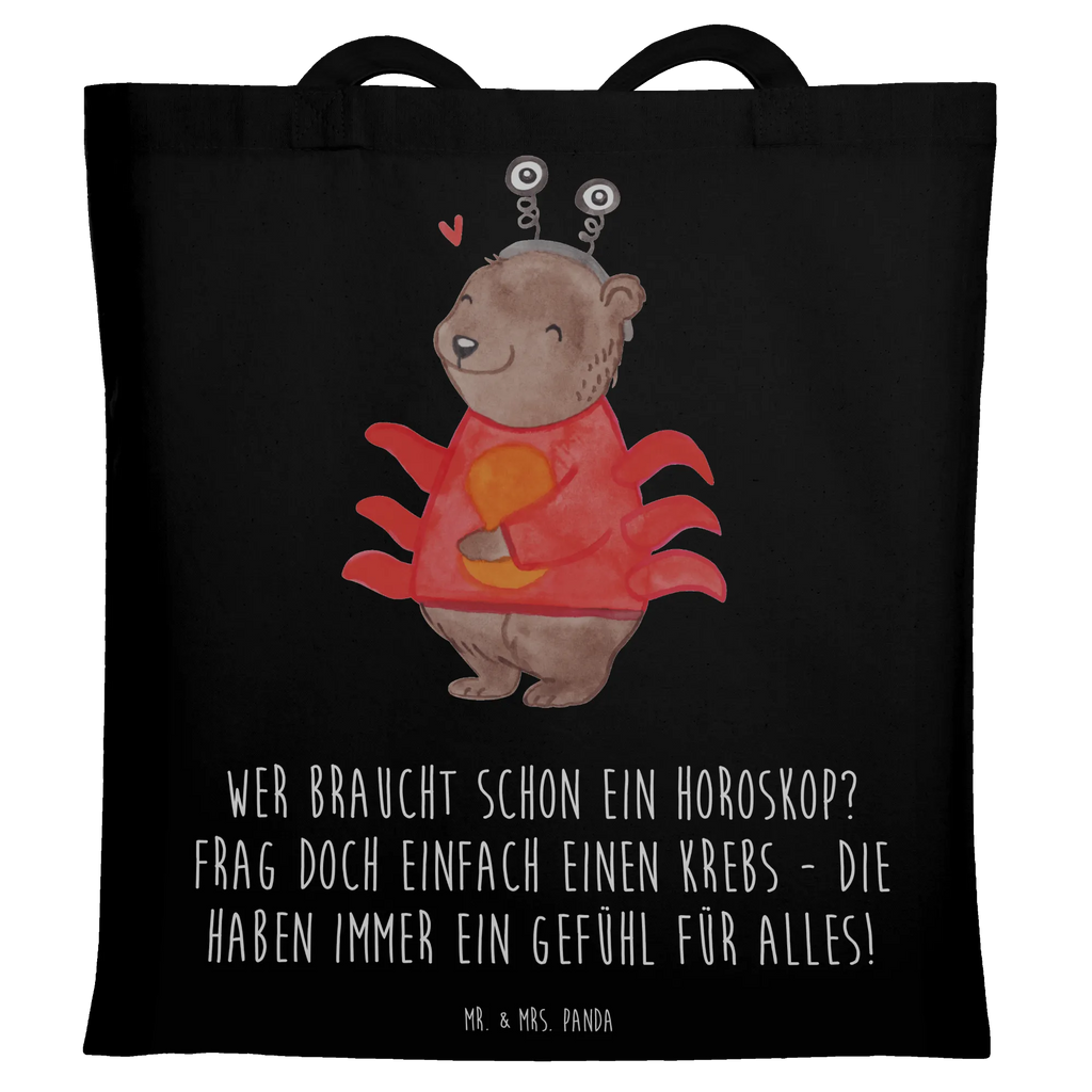 Tote bag Wer braucht schon ein Horoskop? Frag doch einfach einen Krebs - die haben immer ein Gefühl für alles! Laptoptasche, Stoffbeutel, Jutetasche, Shopper, Beuteltasche, Einkaufstasche, Badetasche, Tasche, Einkaufstüte, Jutebeutel, Strandtasche, Umhängetasche, Tragetasche, Beutel, Schultertasche, Stofftasche, Tierkreiszeichen, Sternzeichen, Horoskop, Astrologie, Aszendent