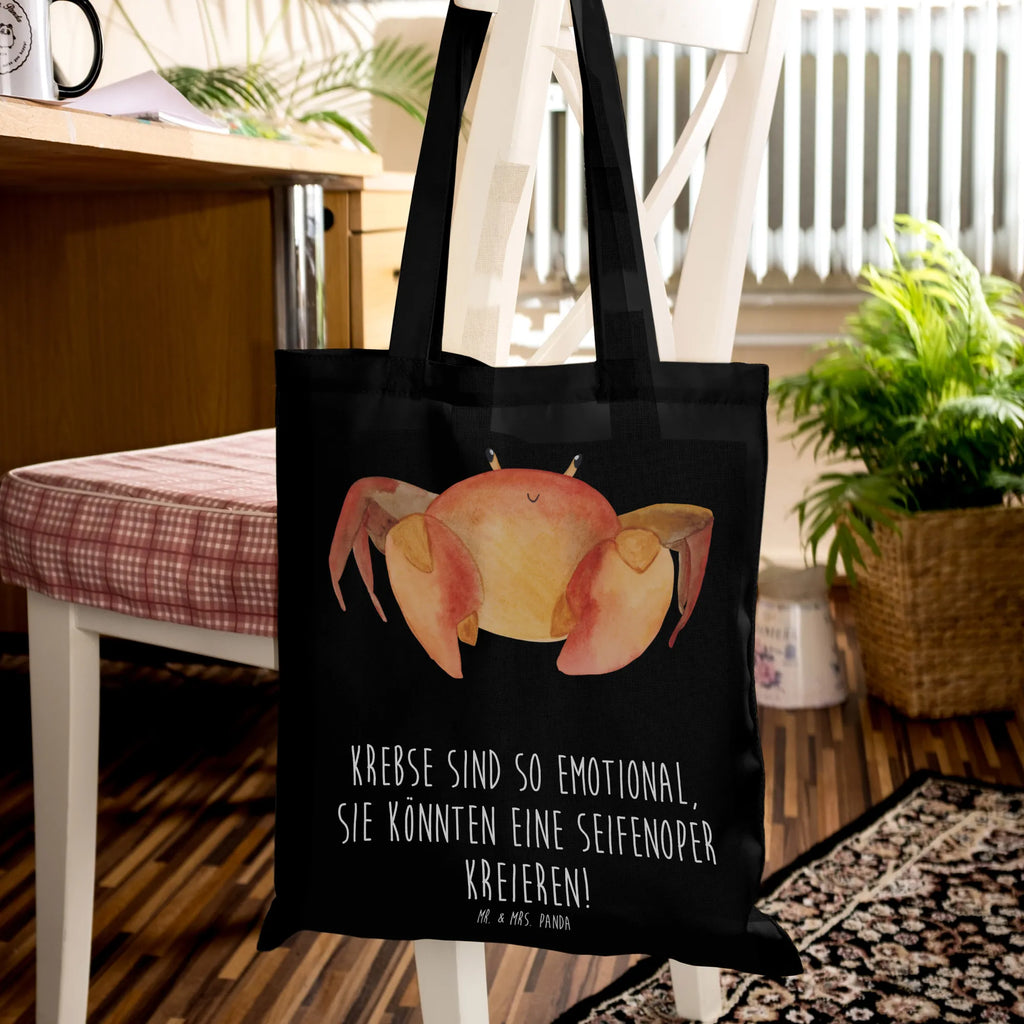 Tote bag Krebse sind so emotional, sie könnten eine Seifenoper kreieren! Beuteltasche, Schultertasche, Beutel, Stoffbeutel, Jutetasche, Stofftasche, Strandtasche, Umhängetasche, Badetasche, Einkaufstasche, Laptoptasche, Tasche, Einkaufstüte, Shopper, Jutebeutel, Tragetasche, Tierkreiszeichen, Sternzeichen, Horoskop, Astrologie, Aszendent