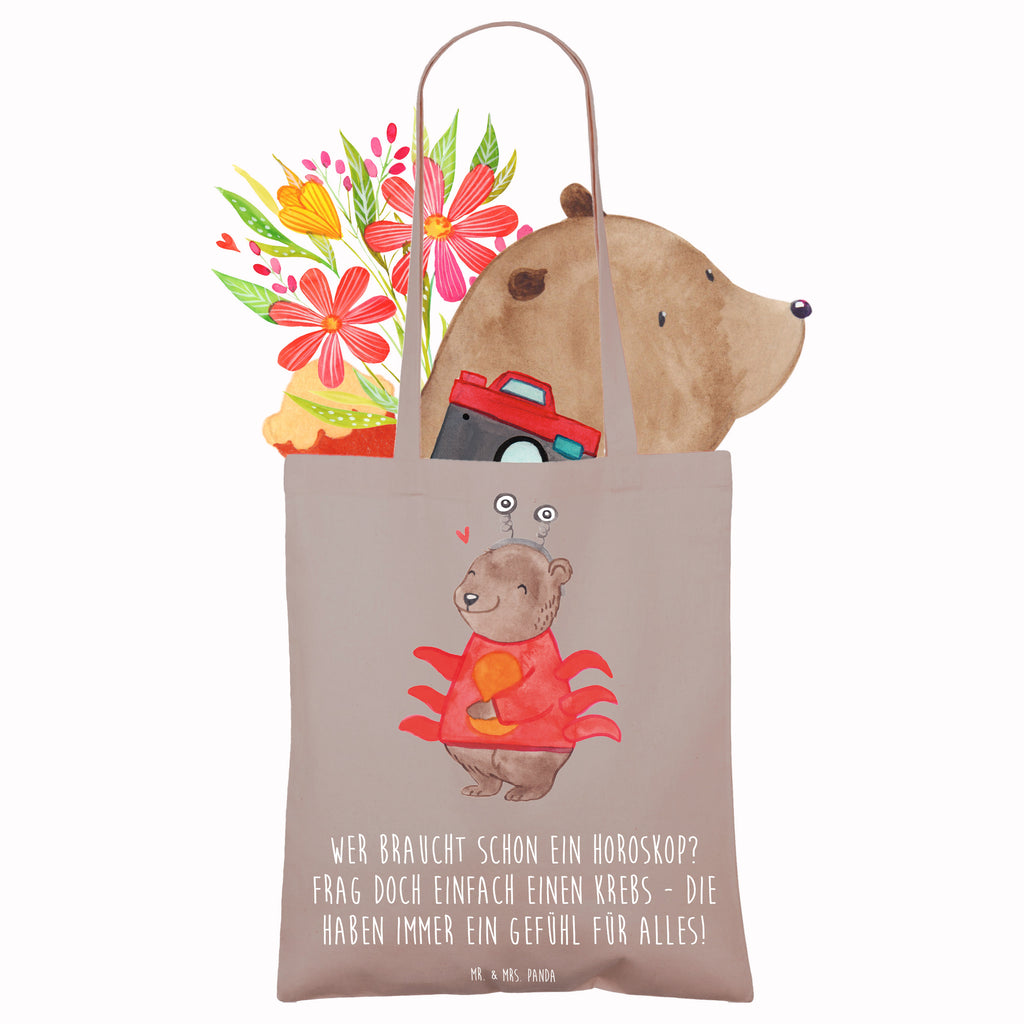 Tote bag Wer braucht schon ein Horoskop? Frag doch einfach einen Krebs - die haben immer ein Gefühl für alles! Laptoptasche, Stoffbeutel, Jutetasche, Shopper, Beuteltasche, Einkaufstasche, Badetasche, Tasche, Einkaufstüte, Jutebeutel, Strandtasche, Umhängetasche, Tragetasche, Beutel, Schultertasche, Stofftasche, Tierkreiszeichen, Sternzeichen, Horoskop, Astrologie, Aszendent