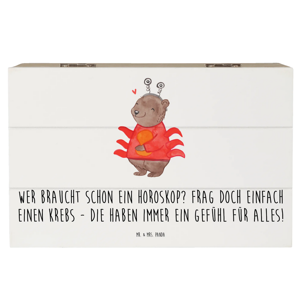 Holzkiste Krebs Gefühl XXL, Dekokiste, Holzkiste, Erinnerungsbox, Schatzkiste, Kiste, Truhe, Aufbewahrungsbox, Geschenkdose, Schatulle, Geschenkbox, Erinnerungskiste, Tierkreiszeichen, Sternzeichen, Horoskop, Astrologie, Aszendent