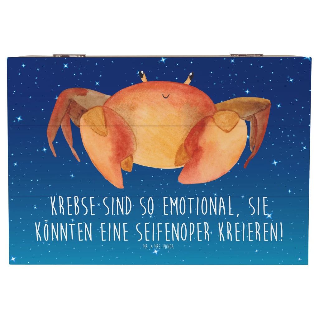 Holzkiste Emotionaler Krebs Schatulle, Geschenkbox, Geschenkdose, XXL, Aufbewahrungsbox, Holzkiste, Kiste, Truhe, Schatzkiste, Dekokiste, Erinnerungsbox, Erinnerungskiste, Tierkreiszeichen, Sternzeichen, Horoskop, Astrologie, Aszendent