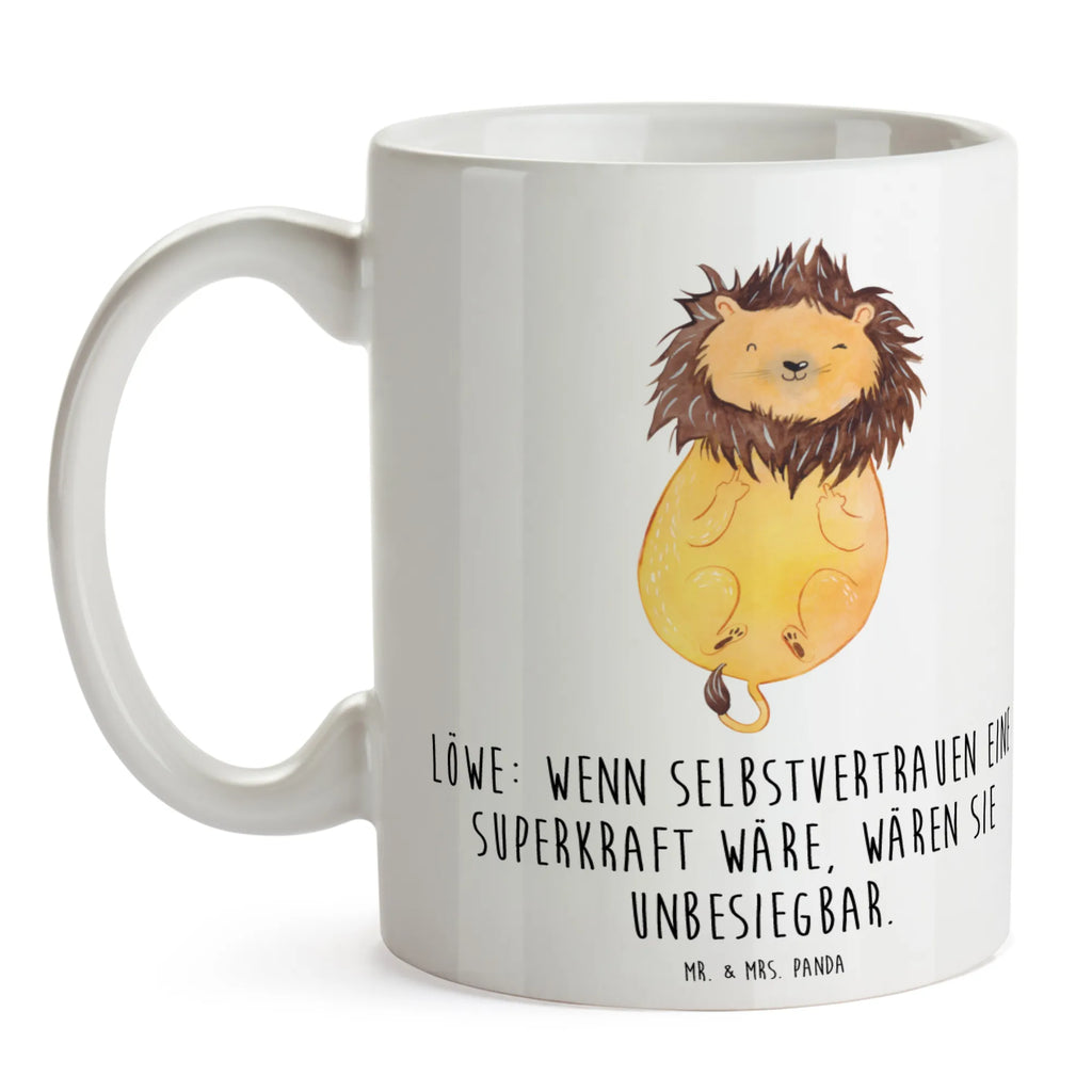 Mug Löwe: Wenn Selbstvertrauen eine Superkraft wäre, wären sie unbesiegbar. Keramiktasse, Geschenktasse, Teetasse, Tasse mit Motiven, Tasse mit Zitaten, Porzellantasse, Kaffeetasse, Bürotasse, Tasse, Tierkreiszeichen, Sternzeichen, Horoskop, Astrologie, Aszendent
