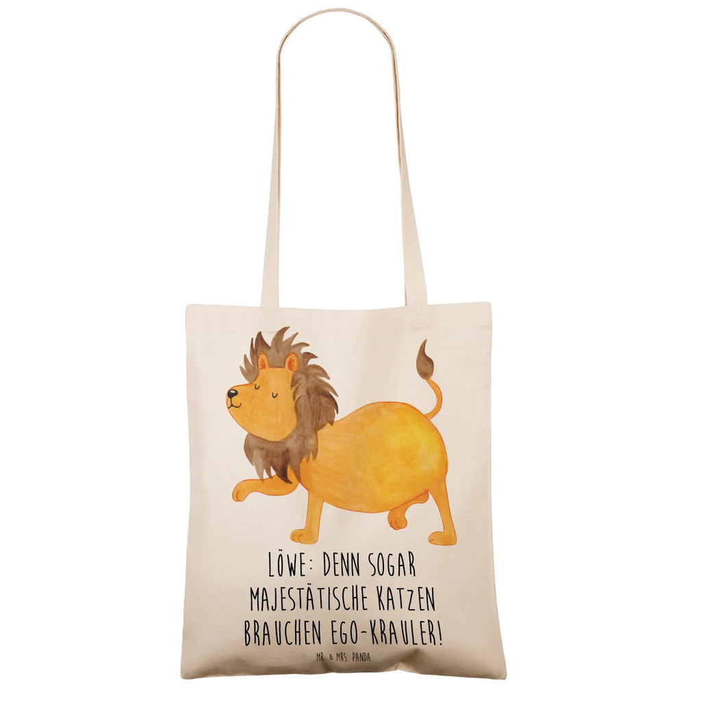 Tote bag Löwe: Denn sogar Majestätische Katzen brauchen Ego-Krauler! Stofftasche, Stoffbeutel, Beutel, Shopper, Badetasche, Jutebeutel, Tragetasche, Einkaufstasche, Jutetasche, Beuteltasche, Schultertasche, Umhängetasche, Laptoptasche, Tasche, Strandtasche, Einkaufstüte, Tierkreiszeichen, Sternzeichen, Horoskop, Astrologie, Aszendent