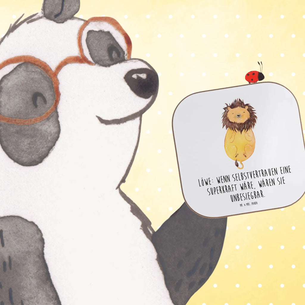 Square coaster Löwe: Wenn Selbstvertrauen eine Superkraft wäre, wären sie unbesiegbar. Bierdeckel, Glasuntersetzer, Untersetzer Gläser, Tassen Untersetzer, Getränkeuntersetzer, Korkuntersetzer, Holzuntersetzer, Untersetzer Holz, Untersetzer für Gläser, Untersetzer aus Holz, Untersetzer Design, Untersetzer, Tierkreiszeichen, Sternzeichen, Horoskop, Astrologie, Aszendent