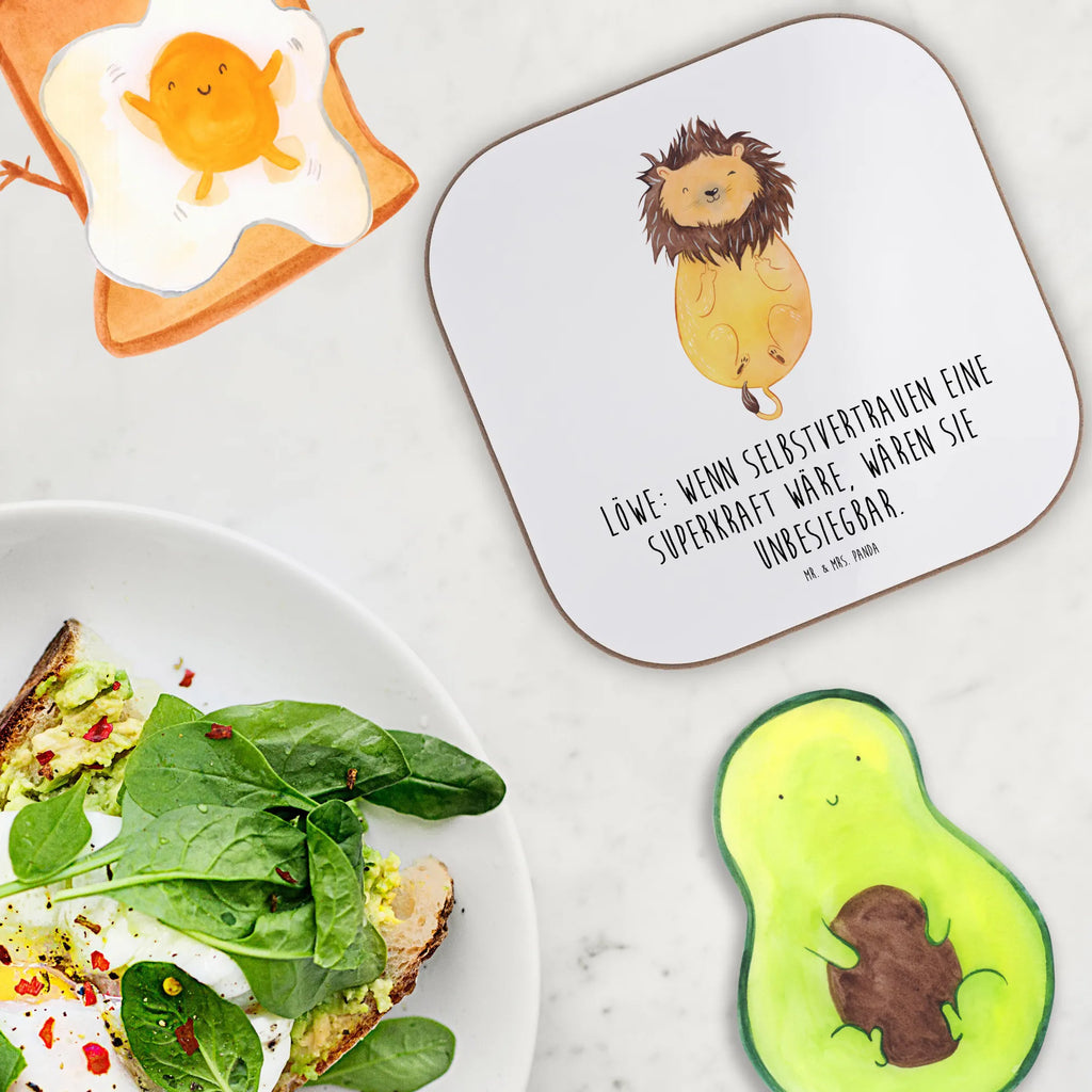 Square coaster Löwe: Wenn Selbstvertrauen eine Superkraft wäre, wären sie unbesiegbar. Bierdeckel, Glasuntersetzer, Untersetzer Gläser, Tassen Untersetzer, Getränkeuntersetzer, Korkuntersetzer, Holzuntersetzer, Untersetzer Holz, Untersetzer für Gläser, Untersetzer aus Holz, Untersetzer Design, Untersetzer, Tierkreiszeichen, Sternzeichen, Horoskop, Astrologie, Aszendent