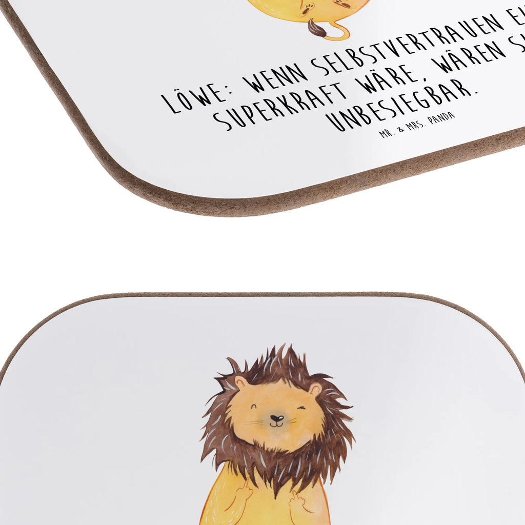 Square coaster Löwe: Wenn Selbstvertrauen eine Superkraft wäre, wären sie unbesiegbar. Bierdeckel, Glasuntersetzer, Untersetzer Gläser, Tassen Untersetzer, Getränkeuntersetzer, Korkuntersetzer, Holzuntersetzer, Untersetzer Holz, Untersetzer für Gläser, Untersetzer aus Holz, Untersetzer Design, Untersetzer, Tierkreiszeichen, Sternzeichen, Horoskop, Astrologie, Aszendent