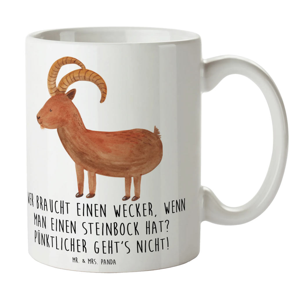 Tasse Steinbock Wecker Bürotasse, Teetasse, Tasse mit Zitaten, Tasse mit Motiven, Porzellantasse, Geschenktasse, Kaffeetasse, Tasse, Keramiktasse, Tierkreiszeichen, Sternzeichen, Horoskop, Astrologie, Aszendent