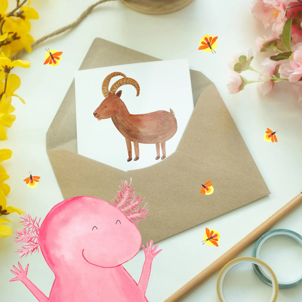 Greetings card Wenn du denkst, Perfektion ist unmöglich, hast du noch keinen Steinbock getroffen! Einladungskarte, Hochzeitskarte, Geburtstagskarte, Glückwunschkarte, Grußkarte, Karte, Klappkarte, Ansichtskarten, Tierkreiszeichen, Sternzeichen, Horoskop, Astrologie, Aszendent