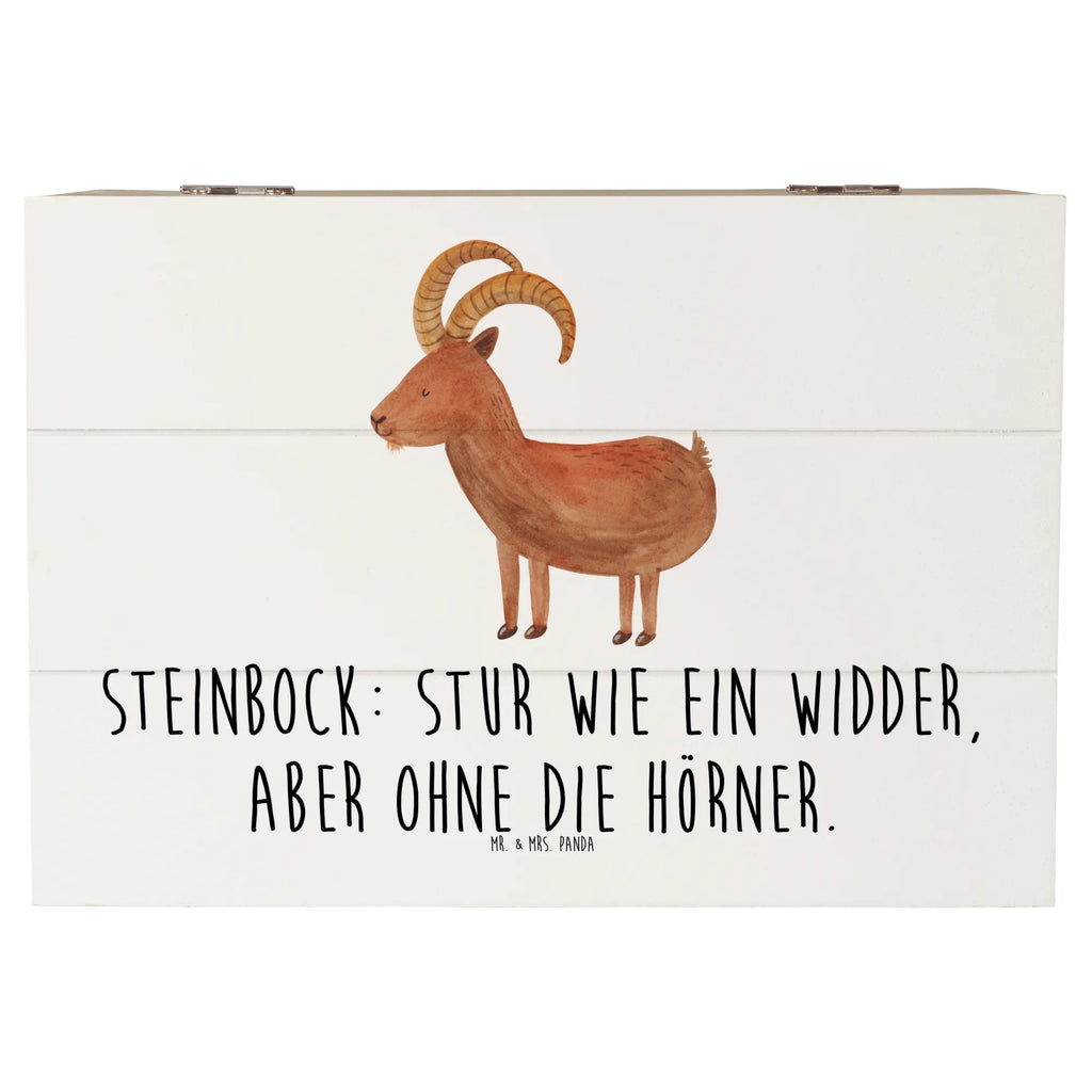 Wooden chest Steinbock: Stur wie ein Widder, aber ohne die Hörner. Schatzkiste, Schatulle, Aufbewahrungsbox, Geschenkbox, Geschenkdose, Holzkiste, XXL, Dekokiste, Kiste, Truhe, Erinnerungsbox, Erinnerungskiste, Tierkreiszeichen, Sternzeichen, Horoskop, Astrologie, Aszendent