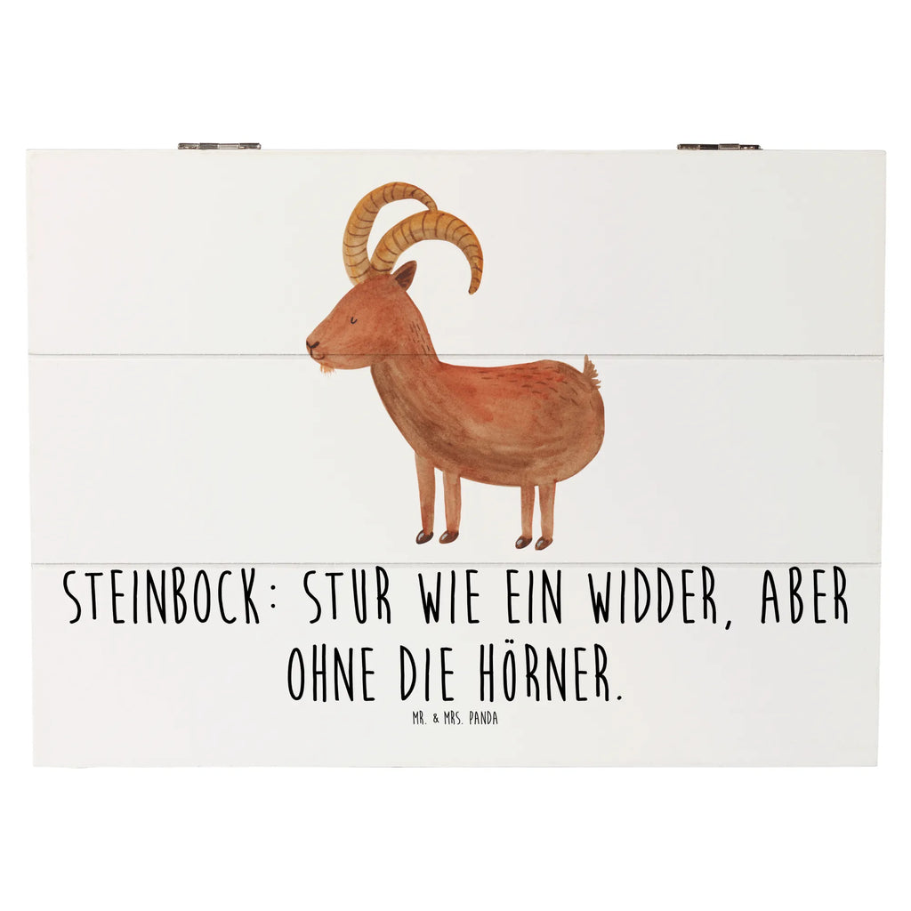 Wooden chest Steinbock: Stur wie ein Widder, aber ohne die Hörner. Schatzkiste, Schatulle, Aufbewahrungsbox, Geschenkbox, Geschenkdose, Holzkiste, XXL, Dekokiste, Kiste, Truhe, Erinnerungsbox, Erinnerungskiste, Tierkreiszeichen, Sternzeichen, Horoskop, Astrologie, Aszendent