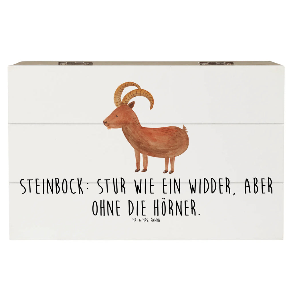 Wooden chest Steinbock: Stur wie ein Widder, aber ohne die Hörner. Schatzkiste, Schatulle, Aufbewahrungsbox, Geschenkbox, Geschenkdose, Holzkiste, XXL, Dekokiste, Kiste, Truhe, Erinnerungsbox, Erinnerungskiste, Tierkreiszeichen, Sternzeichen, Horoskop, Astrologie, Aszendent