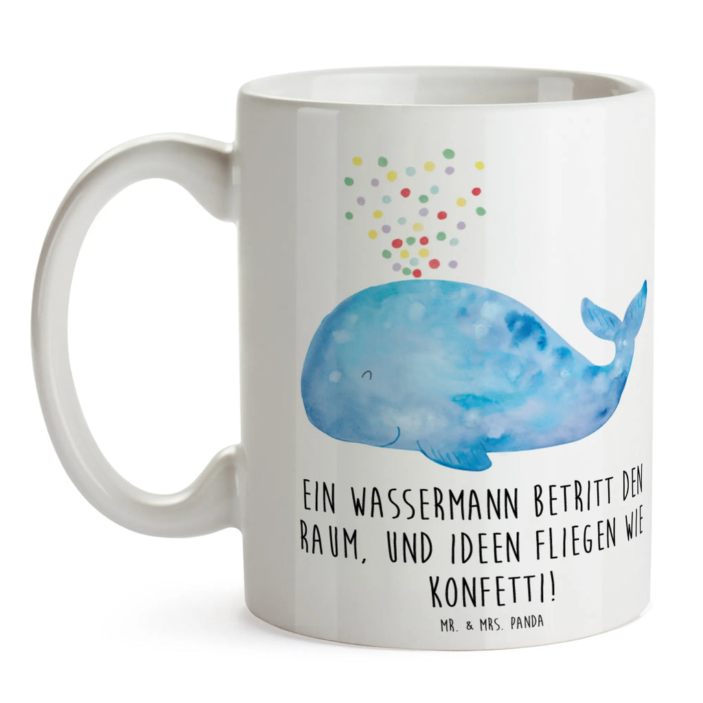 Tasse Wassermann Ideenflug Tasse, Tasse mit Zitaten, Geschenktasse, Tasse mit Motiven, Bürotasse, Keramiktasse, Teetasse, Porzellantasse, Kaffeetasse, Tierkreiszeichen, Sternzeichen, Horoskop, Astrologie, Aszendent
