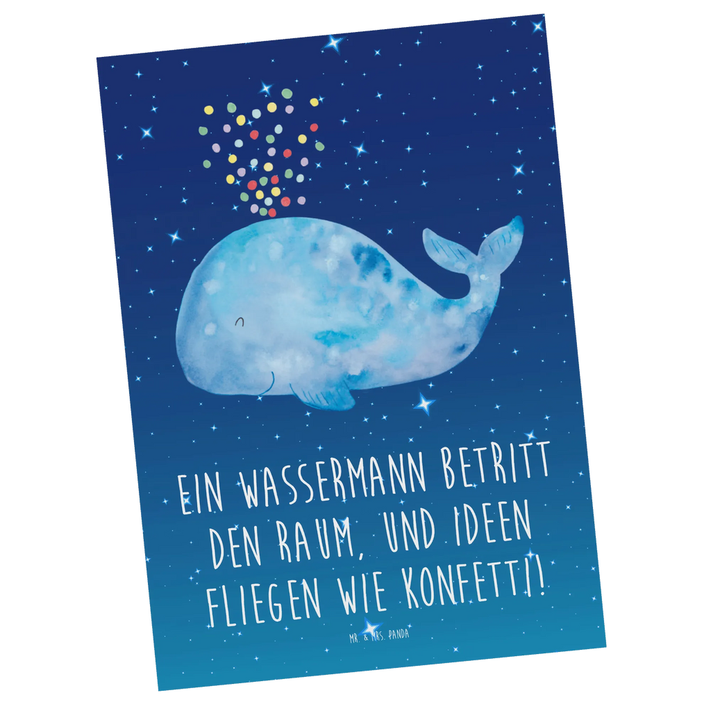 Postkarte Wassermann Ideenflug Grußkarte, Geburtstagskarte, Dankeskarte, Karte, Geschenkkarte, Einladung, Ansichtskarte, Ansichtskarten, Einladungskarten Geburtstag, Postkarte, Einladungskarte, Einladung Geburtstag, Tierkreiszeichen, Sternzeichen, Horoskop, Astrologie, Aszendent