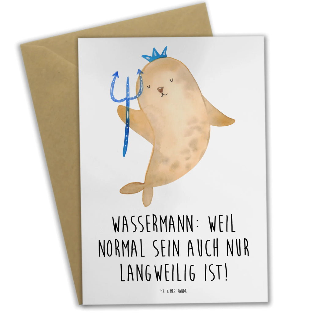 Grußkarte Wassermann Unikat Grußkarte, Hochzeitskarte, Einladungskarte, Klappkarte, Glückwunschkarte, Ansichtskarten, Geburtstagskarte, Karte, Tierkreiszeichen, Sternzeichen, Horoskop, Astrologie, Aszendent