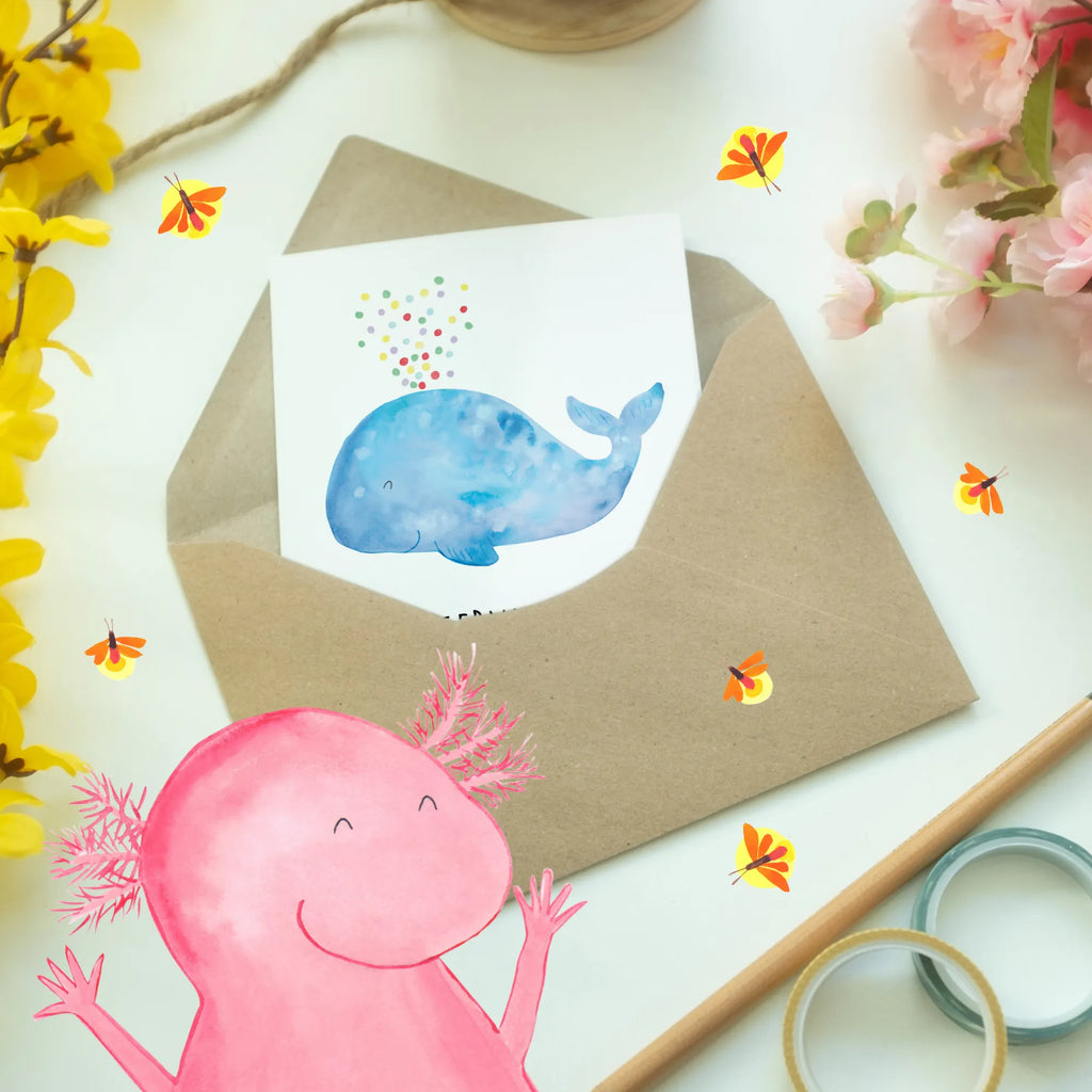 Greetings card Ein Wassermann betritt den Raum, und Ideen fliegen wie Konfetti! Ansichtskarten, Hochzeitskarte, Glückwunschkarte, Geburtstagskarte, Grußkarte, Klappkarte, Einladungskarte, Karte, Tierkreiszeichen, Sternzeichen, Horoskop, Astrologie, Aszendent