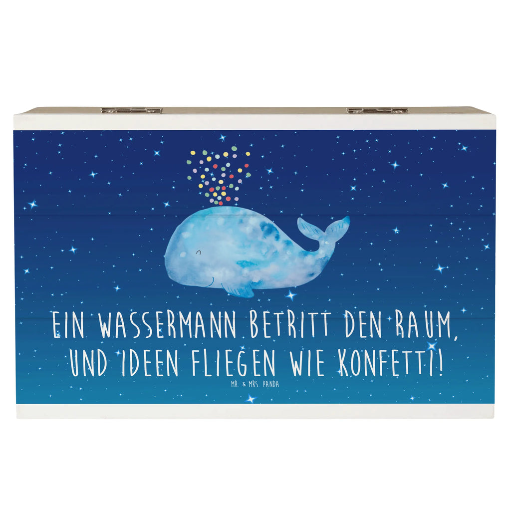 Holzkiste Wassermann Ideenflug Geschenkbox, Aufbewahrungsbox, Kiste, XXL, Schatzkiste, Holzkiste, Erinnerungskiste, Truhe, Schatulle, Dekokiste, Erinnerungsbox, Geschenkdose, Tierkreiszeichen, Sternzeichen, Horoskop, Astrologie, Aszendent