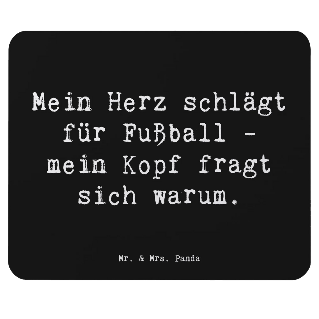 Mouse mat Saying Mein Herz schlägt für Fußball - mein Kopf fragt sich warum. Einzigartiges Mauspad, Computer zubehör, Mousepad, Büroausstattung, PC Zubehör, Mausunterlage, Mauspad, Designer Mauspad, Arbeitszimmer, Mauspad Büro, Geschenk, Sport, Sportart, Hobby, Schenken, Danke, Dankeschön, Auszeichnung, Gewinn, Sportler