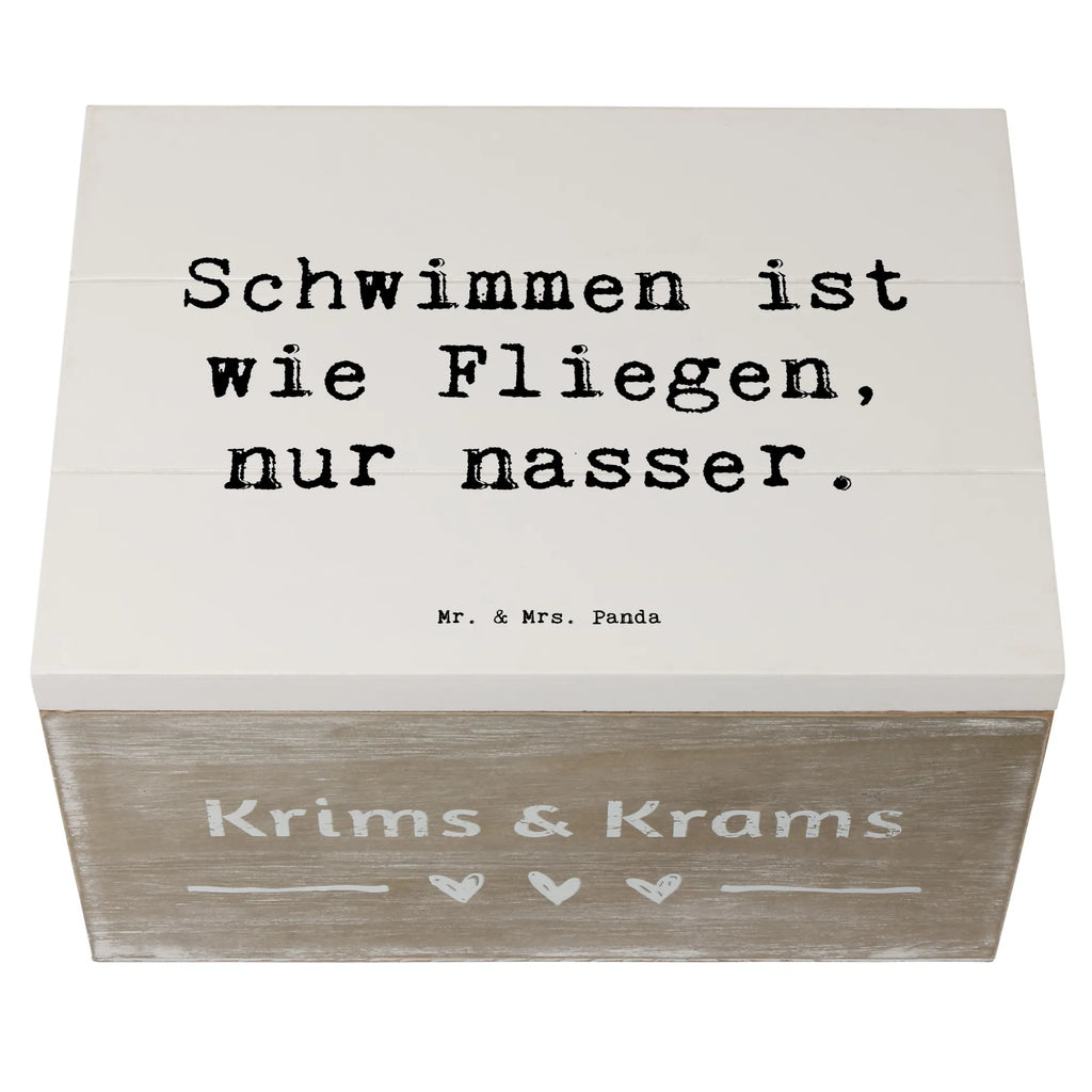 Holzkiste Spruch Schwimmen wie Fliegen Schatzkiste, XXL, Dekokiste, Erinnerungsbox, Holzkiste, Truhe, Geschenkbox, Aufbewahrungsbox, Geschenkdose, Schatulle, Kiste, Erinnerungskiste, Geschenk, Sport, Sportart, Hobby, Schenken, Danke, Dankeschön, Auszeichnung, Gewinn, Sportler