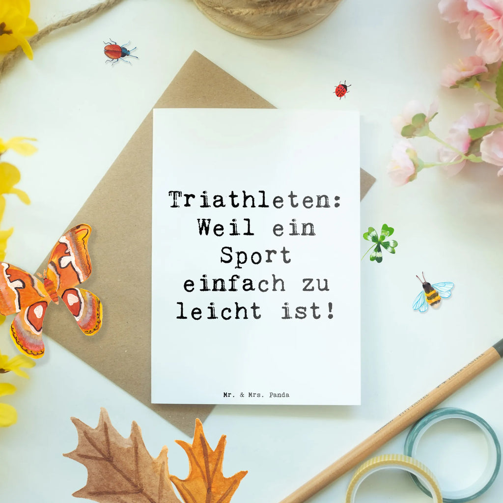 Grußkarte Spruch Triathlon Helden Karte, Einladungskarte, Hochzeitskarte, Grußkarte, Klappkarte, Geburtstagskarte, Ansichtskarten, Glückwunschkarte, Geschenk, Sport, Sportart, Hobby, Schenken, Danke, Dankeschön, Auszeichnung, Gewinn, Sportler