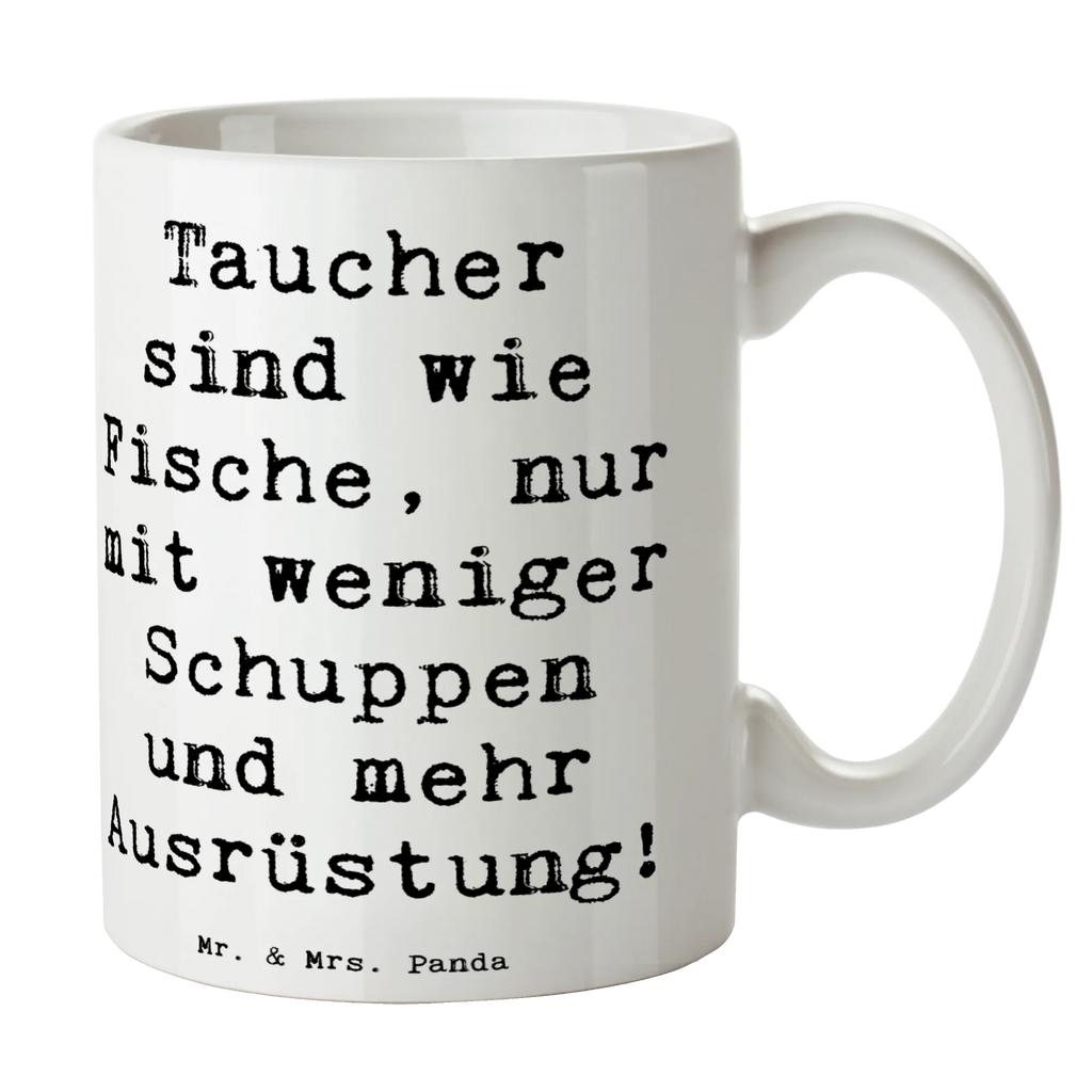 Mug Saying Taucher sind wie Fische, nur mit weniger Schuppen und mehr Ausrüstung! Tasse mit Zitaten, Keramiktasse, Bürotasse, Tasse, Porzellantasse, Kaffeetasse, Geschenktasse, Teetasse, Tasse mit Motiven, Geschenk, Sport, Sportart, Hobby, Schenken, Danke, Dankeschön, Auszeichnung, Gewinn, Sportler