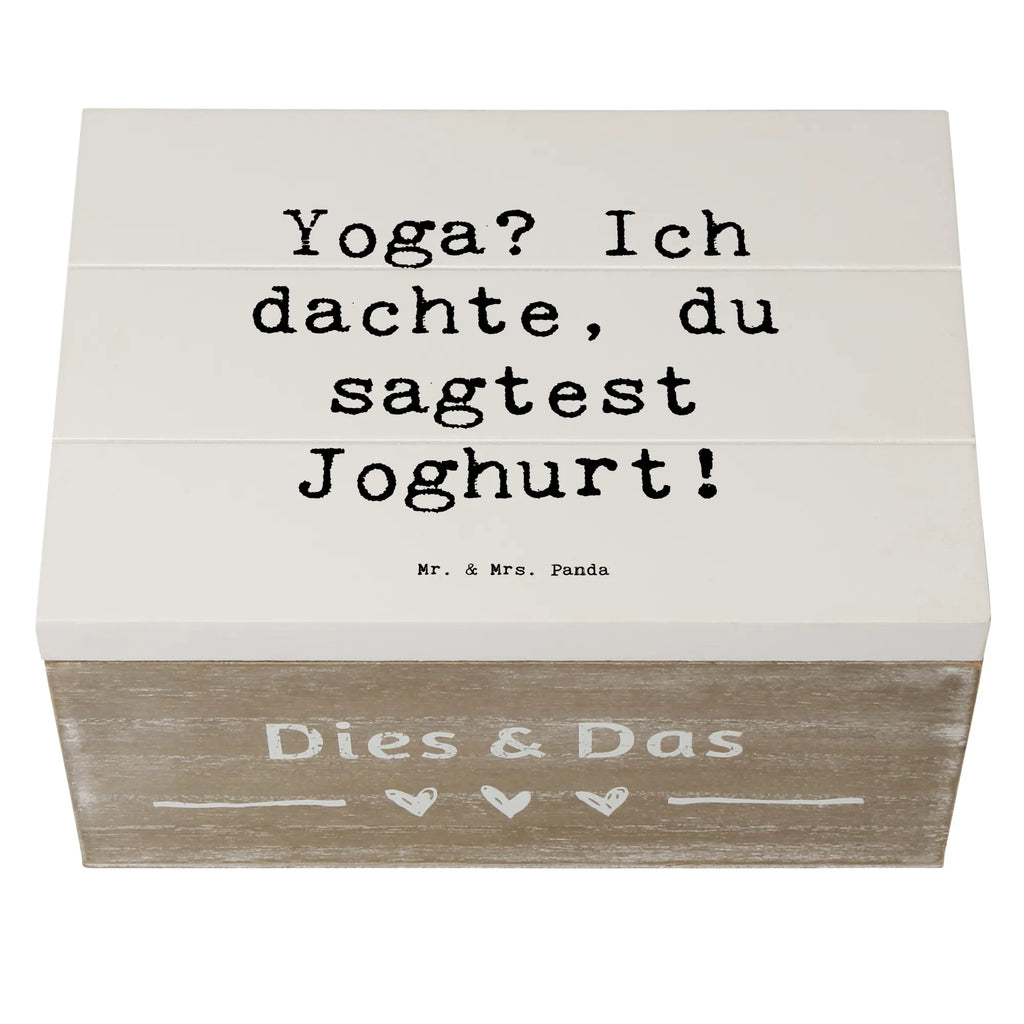 Holzkiste Spruch Yoga Humor Kiste, Erinnerungsbox, Schatulle, Truhe, Geschenkdose, XXL, Geschenkbox, Aufbewahrungsbox, Holzkiste, Schatzkiste, Dekokiste, Erinnerungskiste, Geschenk, Sport, Sportart, Hobby, Schenken, Danke, Dankeschön, Auszeichnung, Gewinn, Sportler