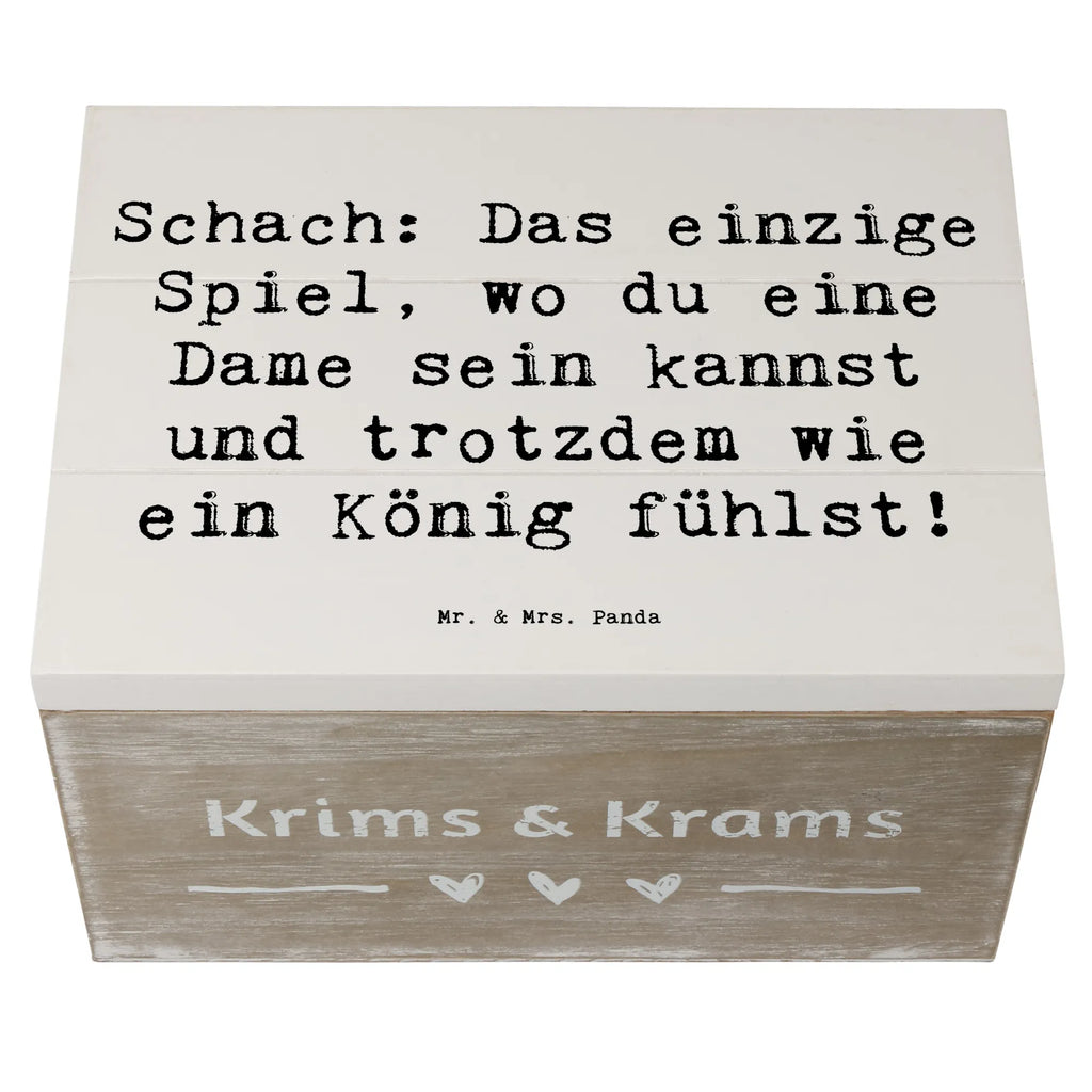 Wooden chest Saying Schach: Das einzige Spiel, wo du eine Dame sein kannst und trotzdem wie ein König fühlst! Holzkisten, Holztruhe, Aufbewahrungsbox aus Holz, Box aus Holz, aufbewahrungsboxen, holzkästchen, aufbewahrungskisten, Holzkiste, aufbewahrungstruhe, aufbewahrungskiste mit deckel, Aufbewahrungskiste, Holzbox, Aufbewahrungsbox, Holzkiste mit Deckel, Holzbox mit Deckel, Holz Aufbewahrungsbox, holztruhen, truhe holz, Schatulle, box holz, Holzboxen, holzschachtel, holzschatulle, Aufbewahrungsbox Holz, kiste holz, Dankeschön, Sport, Auszeichnung, Gewinn, Sportler, Schenken, Sportart, Hobby, Danke, Geschenk