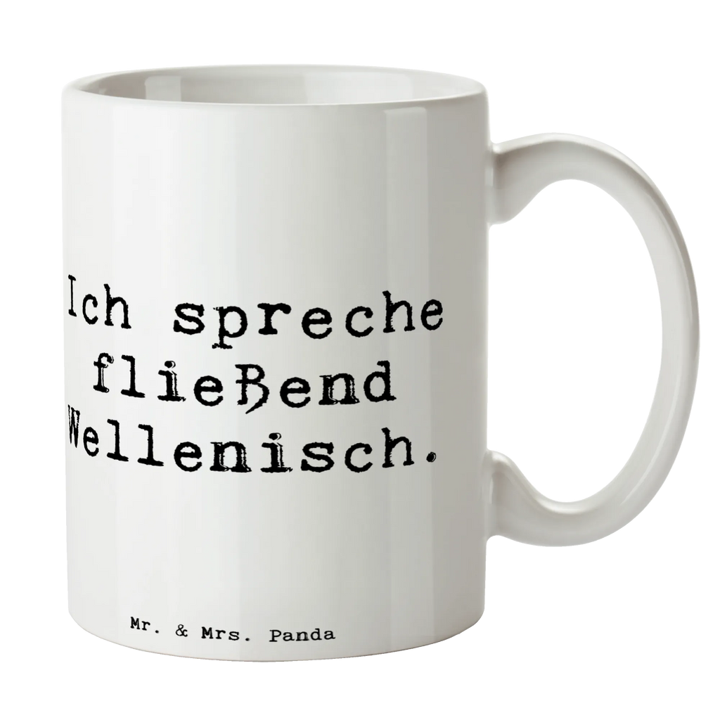 Mug Saying Ich spreche fließend Wellenisch. Tasse mit Zitaten, Tasse, Geschenktasse, Teetasse, Bürotasse, Keramiktasse, Porzellantasse, Tasse mit Motiven, Kaffeetasse, Geschenk, Sport, Sportart, Hobby, Schenken, Danke, Dankeschön, Auszeichnung, Gewinn, Sportler