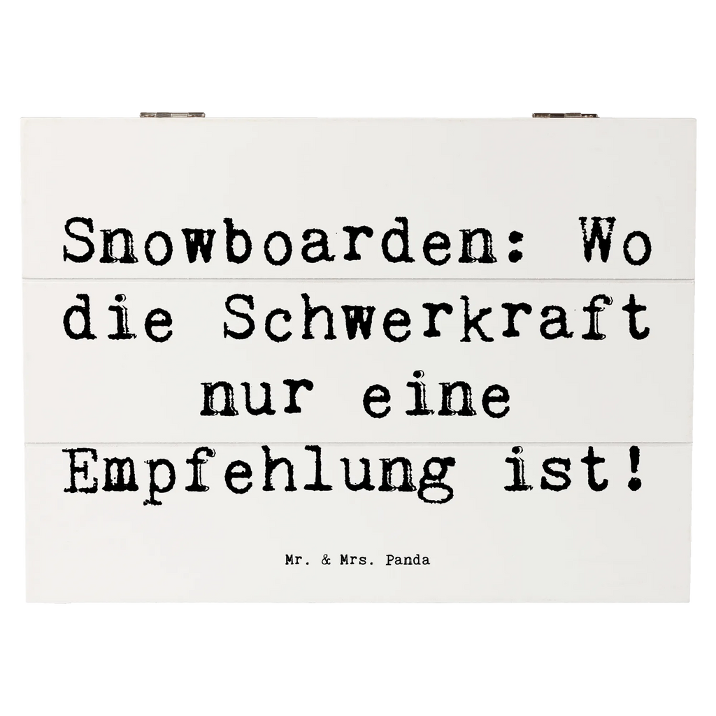 Wooden chest Saying Snowboarden: Wo die Schwerkraft nur eine Empfehlung ist! Geschenkdose, Schatzkiste, Aufbewahrungsbox, Schatulle, XXL, Erinnerungskiste, Dekokiste, Kiste, Truhe, Holzkiste, Erinnerungsbox, Geschenkbox, Geschenk, Sport, Sportart, Hobby, Schenken, Danke, Dankeschön, Auszeichnung, Gewinn, Sportler