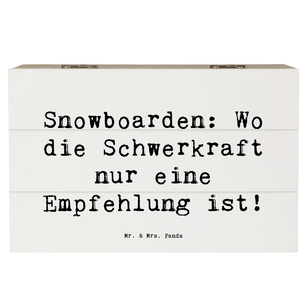 Wooden chest Saying Snowboarden: Wo die Schwerkraft nur eine Empfehlung ist! Geschenkdose, Schatzkiste, Aufbewahrungsbox, Schatulle, XXL, Erinnerungskiste, Dekokiste, Kiste, Truhe, Holzkiste, Erinnerungsbox, Geschenkbox, Geschenk, Sport, Sportart, Hobby, Schenken, Danke, Dankeschön, Auszeichnung, Gewinn, Sportler