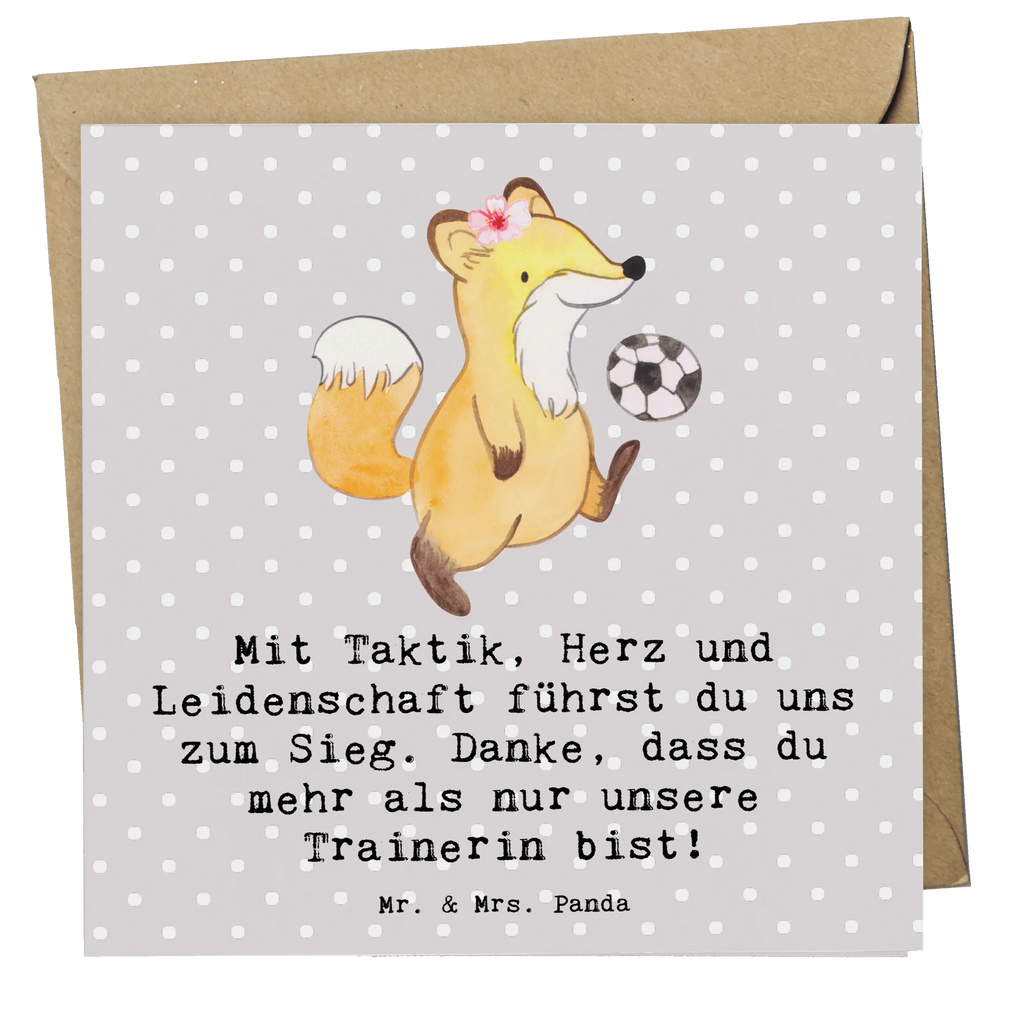 Deluxe Card Mit Taktik, Herz und Leidenschaft führst du uns zum Sieg. Danke, dass du mehr als nur unsere Trainerin bist! Glückwunschkarte, Geburtstagskarte, Klappkarte, Karte, Hochwertige Grußkarte, Hochwertige Klappkarte, Hochzeitskarte, Einladungskarte, Grußkarte, Geschenk, Sport, Sportart, Hobby, Schenken, Danke, Dankeschön, Auszeichnung, Gewinn, Sportler