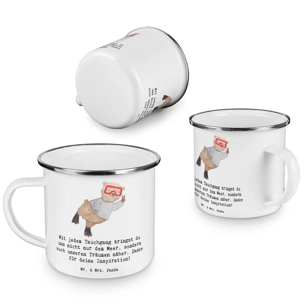 Enamel camping mug Mit jedem Tauchgang bringst du uns nicht nur dem Meer, sondern auch unseren Träumen näher. Danke für deine Inspiration! metallbecher, Emailletasse, Kaffeetasse, Becher, Blechtasse, becher emaille, Campingtasse, wanderbecher, reisetasse, Emaille Becher, Reisebecher, Teebecher, Emaille Tasse, Teetasse, wandertasse, Kaffeebecher, Trinkbecher, emaillebecher, Tasse, Tasse Emaille, Pott, Metalltasse, Campingbecher, blechbecher, Geschenk, Schenken, Sport, Sportart, Hobby, Danke, Dankeschön, Auszeichnung, Gewinn, Sportler