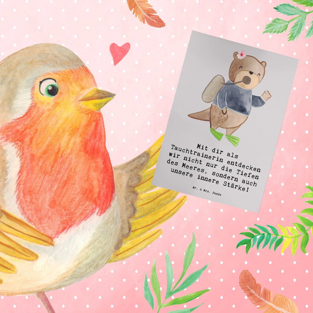 Grußkarte Tauch Trainerin Stärke Einladungskarte, Klappkarte, Glückwunschkarte, Geburtstagskarte, Hochzeitskarte, Ansichtskarten, Karte, Grußkarte, Geschenk, Sport, Sportart, Hobby, Schenken, Danke, Dankeschön, Auszeichnung, Gewinn, Sportler