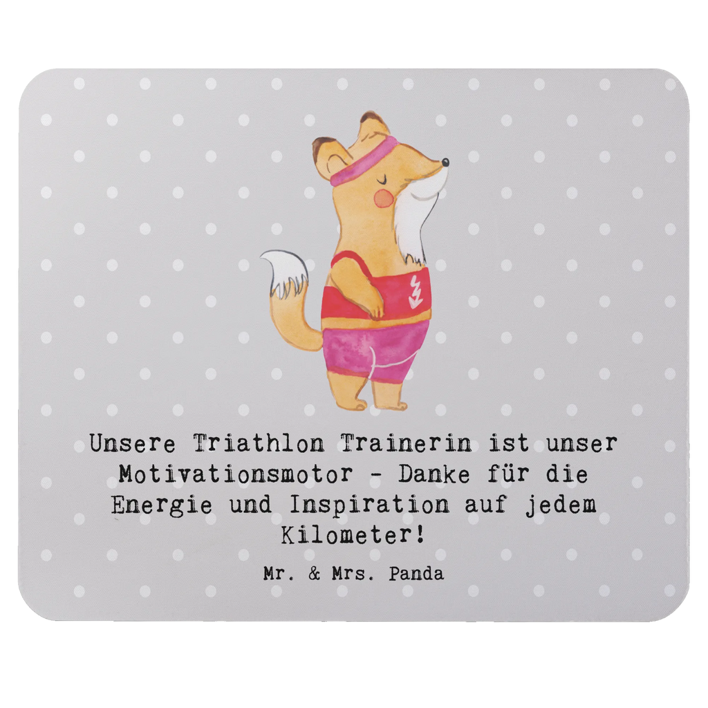 Mouse mat Unsere Triathlon Trainerin ist unser Motivationsmotor - Danke für die Energie und Inspiration auf jedem Kilometer! Arbeitszimmer, Mauspad, Designer Mauspad, Mausunterlage, Mousepad, Büroausstattung, Einzigartiges Mauspad, Computer zubehör, Mauspad Büro, PC Zubehör, Geschenk, Sport, Sportart, Hobby, Schenken, Danke, Dankeschön, Auszeichnung, Gewinn, Sportler