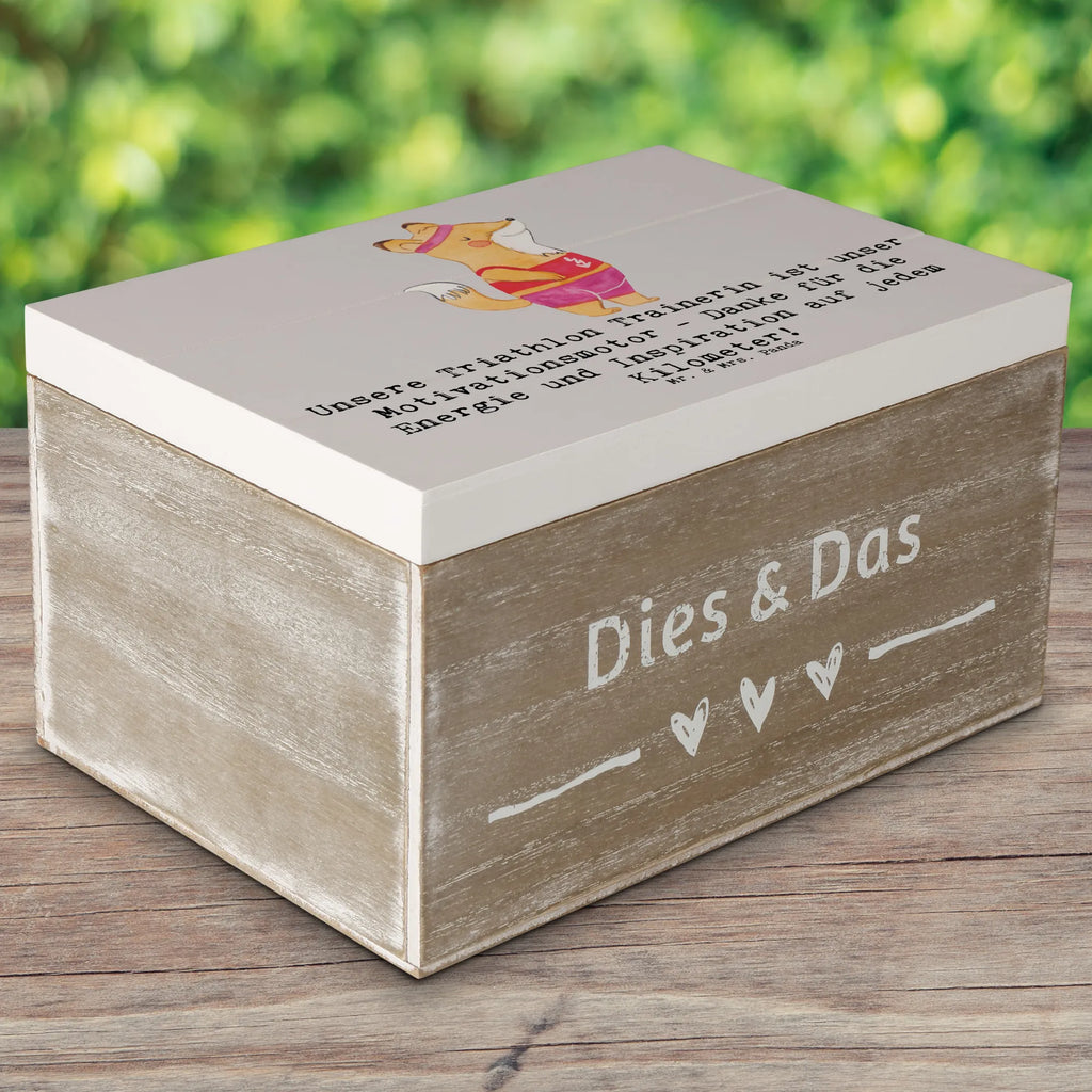 Holzkiste Triathlon Trainerin XXL, Schatzkiste, Schatulle, Truhe, Geschenkdose, Kiste, Dekokiste, Erinnerungsbox, Holzkiste, Aufbewahrungsbox, Erinnerungskiste, Geschenkbox, Geschenk, Sport, Sportart, Hobby, Schenken, Danke, Dankeschön, Auszeichnung, Gewinn, Sportler