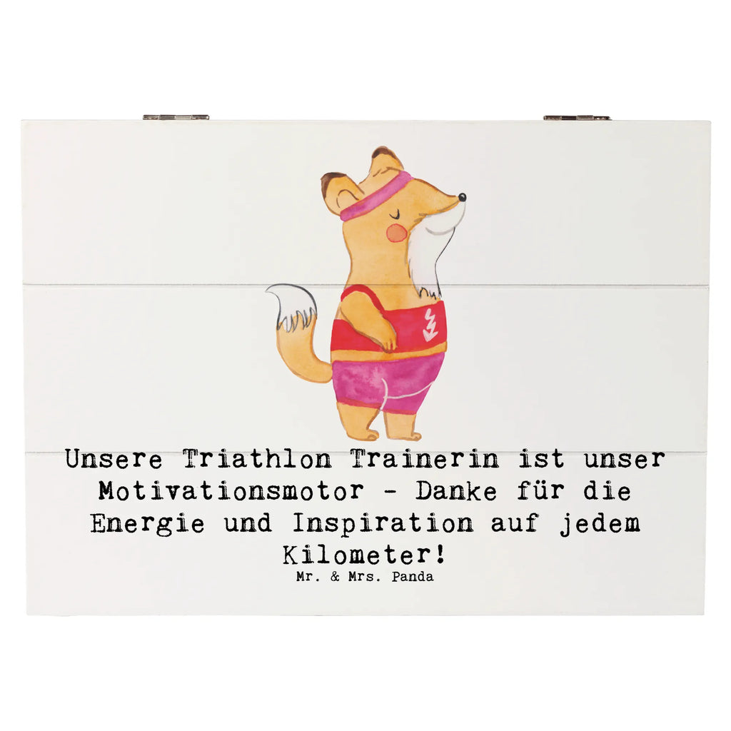 Holzkiste Triathlon Trainerin XXL, Schatzkiste, Schatulle, Truhe, Geschenkdose, Kiste, Dekokiste, Erinnerungsbox, Holzkiste, Aufbewahrungsbox, Erinnerungskiste, Geschenkbox, Geschenk, Sport, Sportart, Hobby, Schenken, Danke, Dankeschön, Auszeichnung, Gewinn, Sportler