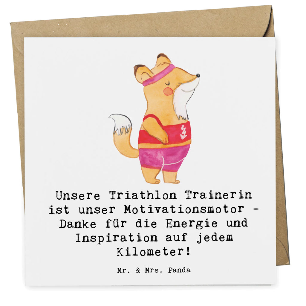 Deluxe Karte Triathlon Trainerin Glückwunschkarte, Klappkarte, Karte, Grußkarte, Hochwertige Klappkarte, Einladungskarte, Hochwertige Grußkarte, Geburtstagskarte, Hochzeitskarte, Geschenk, Sport, Sportart, Hobby, Schenken, Danke, Dankeschön, Auszeichnung, Gewinn, Sportler