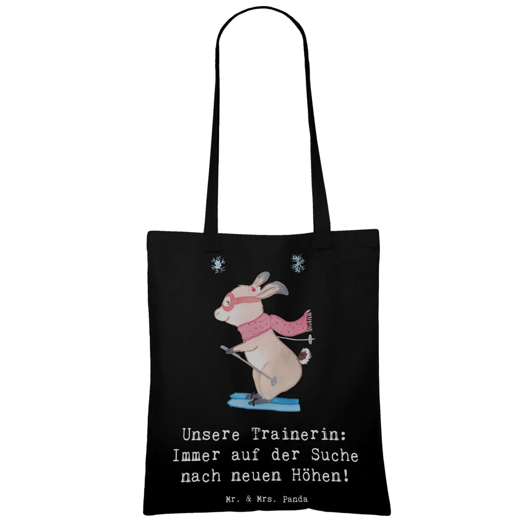 Tote bag Unsere Trainerin: Immer auf der Suche nach neuen Höhen! Laptoptasche, Shopper, Strandtasche, Jutebeutel, Tragetasche, Schultertasche, Beuteltasche, Jutetasche, Tasche, Stofftasche, Umhängetasche, Einkaufstüte, Beutel, Einkaufstasche, Stoffbeutel, Badetasche, Geschenk, Sport, Sportart, Hobby, Schenken, Danke, Dankeschön, Auszeichnung, Gewinn, Sportler