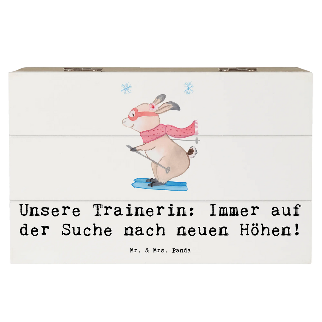 Wooden chest Unsere Trainerin: Immer auf der Suche nach neuen Höhen! Truhe, Erinnerungsbox, Holzkiste, XXL, Schatzkiste, Kiste, Schatulle, Dekokiste, Aufbewahrungsbox, Geschenkbox, Erinnerungskiste, Geschenkdose, Geschenk, Sport, Sportart, Hobby, Schenken, Danke, Dankeschön, Auszeichnung, Gewinn, Sportler