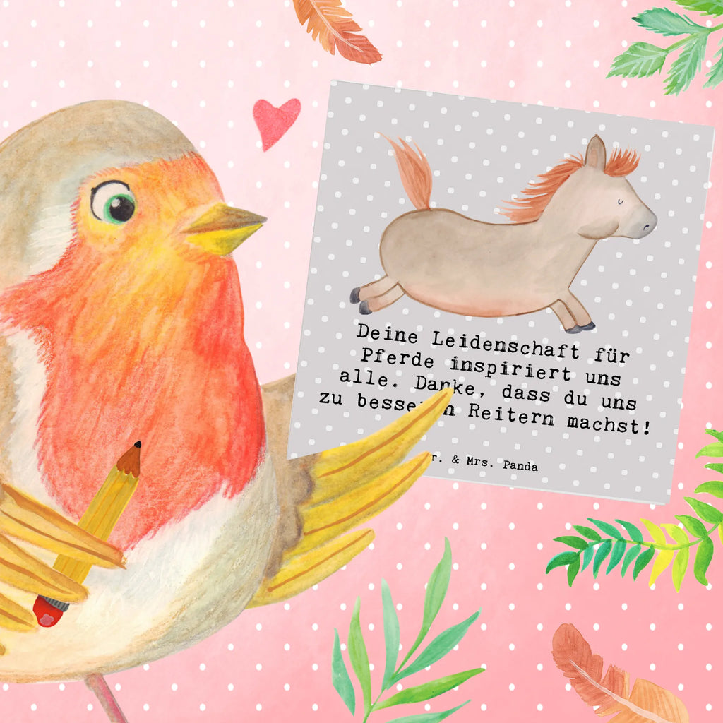 Deluxe Card Deine Leidenschaft für Pferde inspiriert uns alle. Danke, dass du uns zu besseren Reitern machst! Geburtstagskarte, Grußkarte, Karte, Klappkarte, Hochwertige Klappkarte, Hochzeitskarte, Einladungskarte, Glückwunschkarte, Hochwertige Grußkarte, Geschenk, Sport, Sportart, Hobby, Schenken, Danke, Dankeschön, Auszeichnung, Gewinn, Sportler