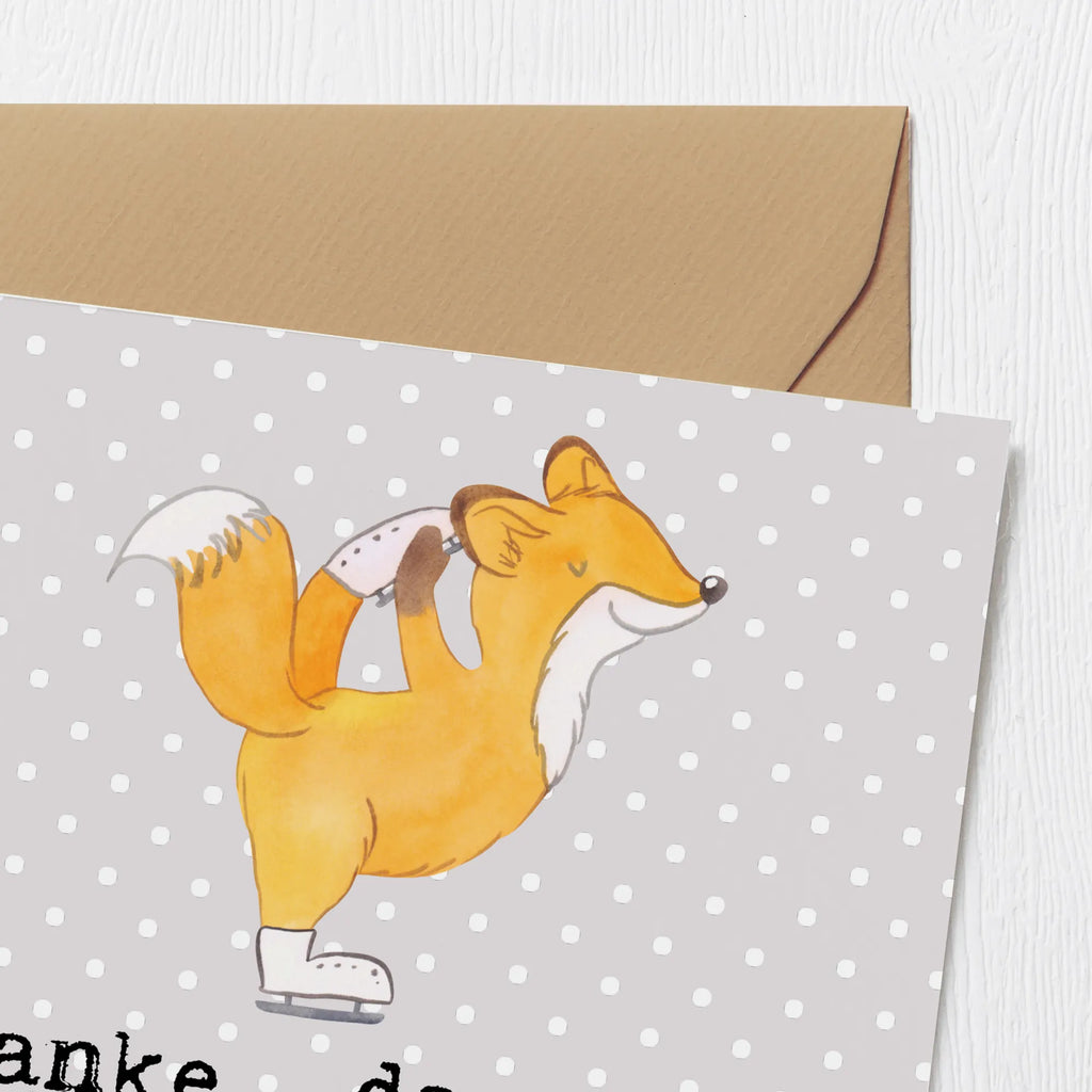 Deluxe Card Danke, dass du uns Flügel auf dem Eis gibst! Karte, Hochzeitskarte, Klappkarte, Glückwunschkarte, Einladungskarte, Hochwertige Grußkarte, Grußkarte, Geburtstagskarte, Hochwertige Klappkarte, Geschenk, Sport, Sportart, Hobby, Schenken, Danke, Dankeschön, Auszeichnung, Gewinn, Sportler