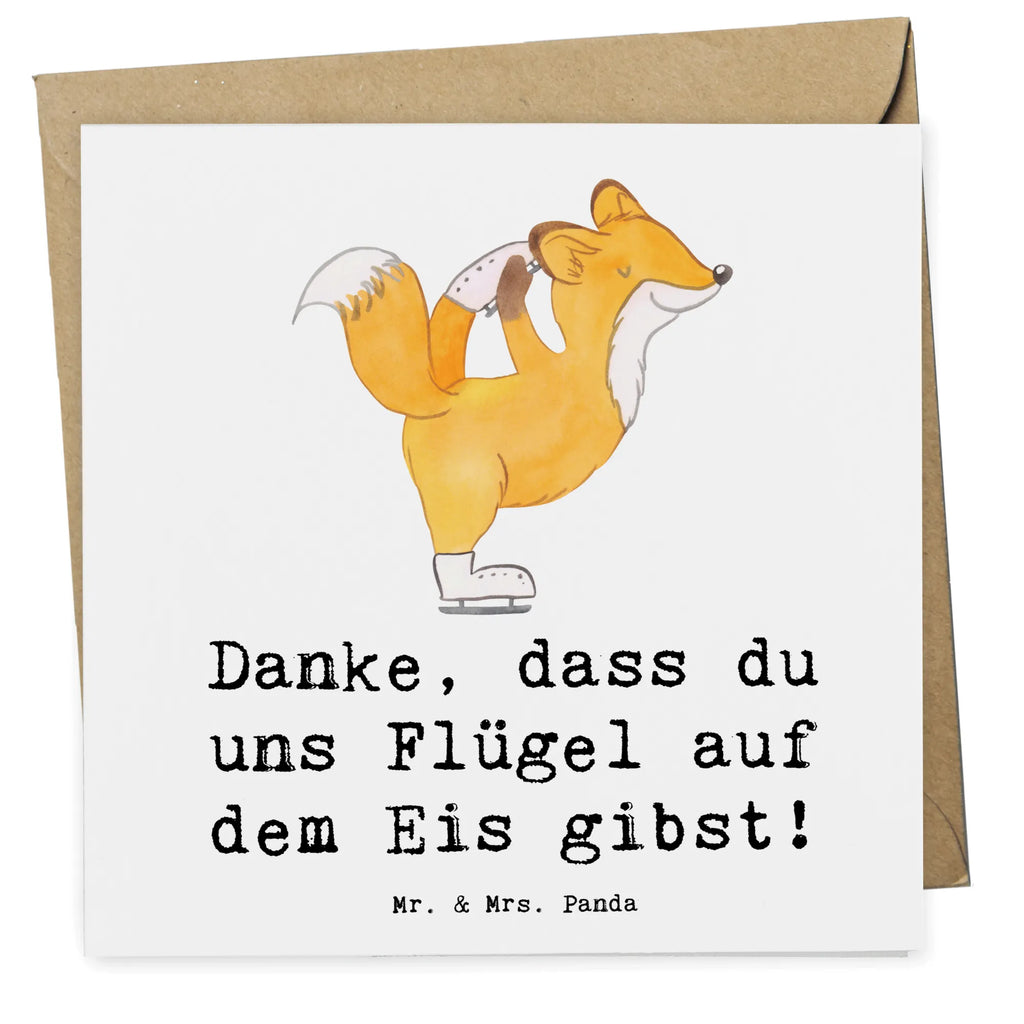 Deluxe Card Danke, dass du uns Flügel auf dem Eis gibst! Karte, Hochzeitskarte, Klappkarte, Glückwunschkarte, Einladungskarte, Hochwertige Grußkarte, Grußkarte, Geburtstagskarte, Hochwertige Klappkarte, Geschenk, Sport, Sportart, Hobby, Schenken, Danke, Dankeschön, Auszeichnung, Gewinn, Sportler