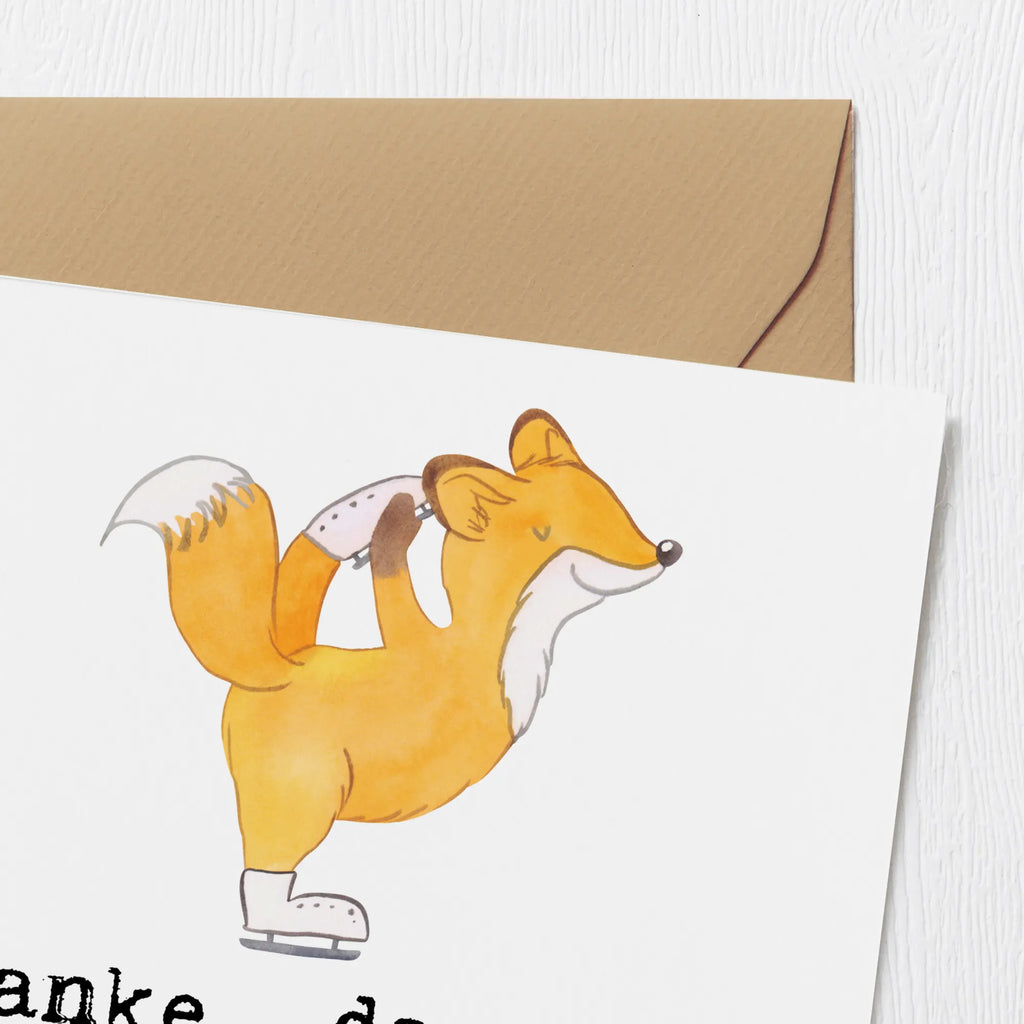 Deluxe Card Danke, dass du uns Flügel auf dem Eis gibst! Karte, Hochzeitskarte, Klappkarte, Glückwunschkarte, Einladungskarte, Hochwertige Grußkarte, Grußkarte, Geburtstagskarte, Hochwertige Klappkarte, Geschenk, Sport, Sportart, Hobby, Schenken, Danke, Dankeschön, Auszeichnung, Gewinn, Sportler