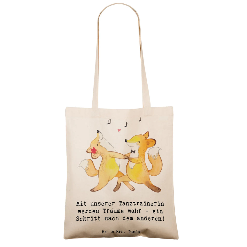 Tote bag Mit unserer Tanztrainerin werden Träume wahr - ein Schritt nach dem anderen! Jutebeutel, Einkaufstasche, Stofftasche, Badetasche, Strandtasche, Einkaufstüte, Laptoptasche, Tragetasche, Stoffbeutel, Schultertasche, Tasche, Jutetasche, Umhängetasche, Shopper, Beutel, Beuteltasche, Geschenk, Sport, Sportart, Hobby, Schenken, Danke, Dankeschön, Auszeichnung, Gewinn, Sportler