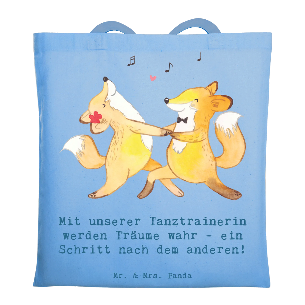 Tote bag Mit unserer Tanztrainerin werden Träume wahr - ein Schritt nach dem anderen! Jutebeutel, Einkaufstasche, Stofftasche, Badetasche, Strandtasche, Einkaufstüte, Laptoptasche, Tragetasche, Stoffbeutel, Schultertasche, Tasche, Jutetasche, Umhängetasche, Shopper, Beutel, Beuteltasche, Geschenk, Sport, Sportart, Hobby, Schenken, Danke, Dankeschön, Auszeichnung, Gewinn, Sportler