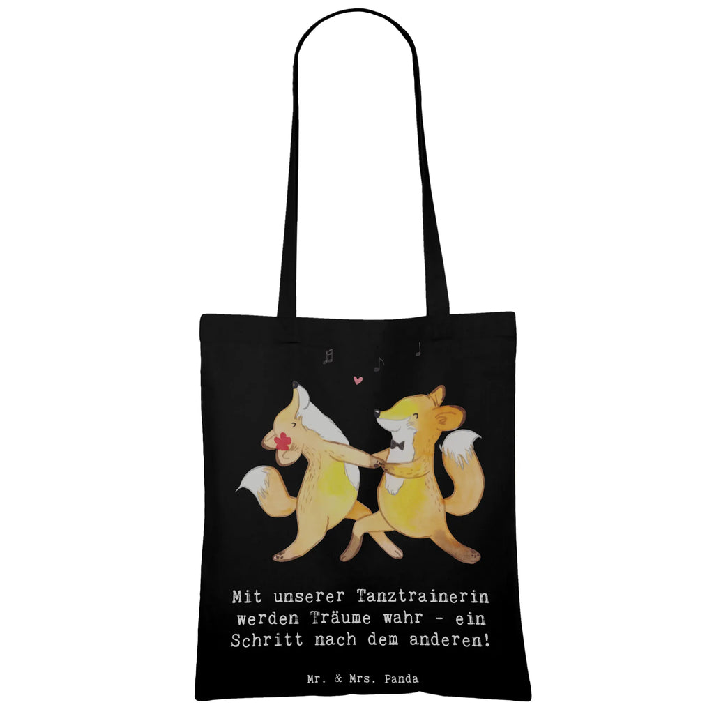 Tote bag Mit unserer Tanztrainerin werden Träume wahr - ein Schritt nach dem anderen! Jutebeutel, Einkaufstasche, Stofftasche, Badetasche, Strandtasche, Einkaufstüte, Laptoptasche, Tragetasche, Stoffbeutel, Schultertasche, Tasche, Jutetasche, Umhängetasche, Shopper, Beutel, Beuteltasche, Geschenk, Sport, Sportart, Hobby, Schenken, Danke, Dankeschön, Auszeichnung, Gewinn, Sportler