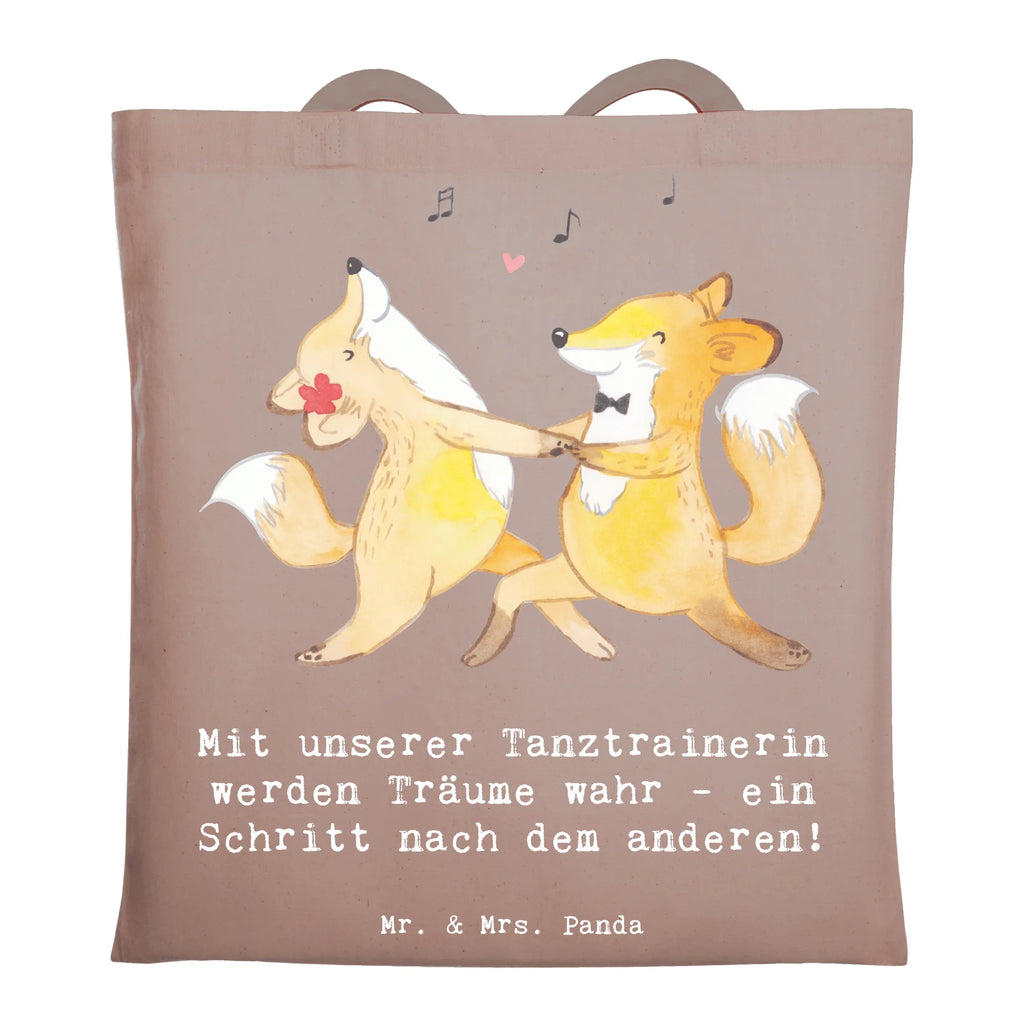 Tote bag Mit unserer Tanztrainerin werden Träume wahr - ein Schritt nach dem anderen! Jutebeutel, Einkaufstasche, Stofftasche, Badetasche, Strandtasche, Einkaufstüte, Laptoptasche, Tragetasche, Stoffbeutel, Schultertasche, Tasche, Jutetasche, Umhängetasche, Shopper, Beutel, Beuteltasche, Geschenk, Sport, Sportart, Hobby, Schenken, Danke, Dankeschön, Auszeichnung, Gewinn, Sportler