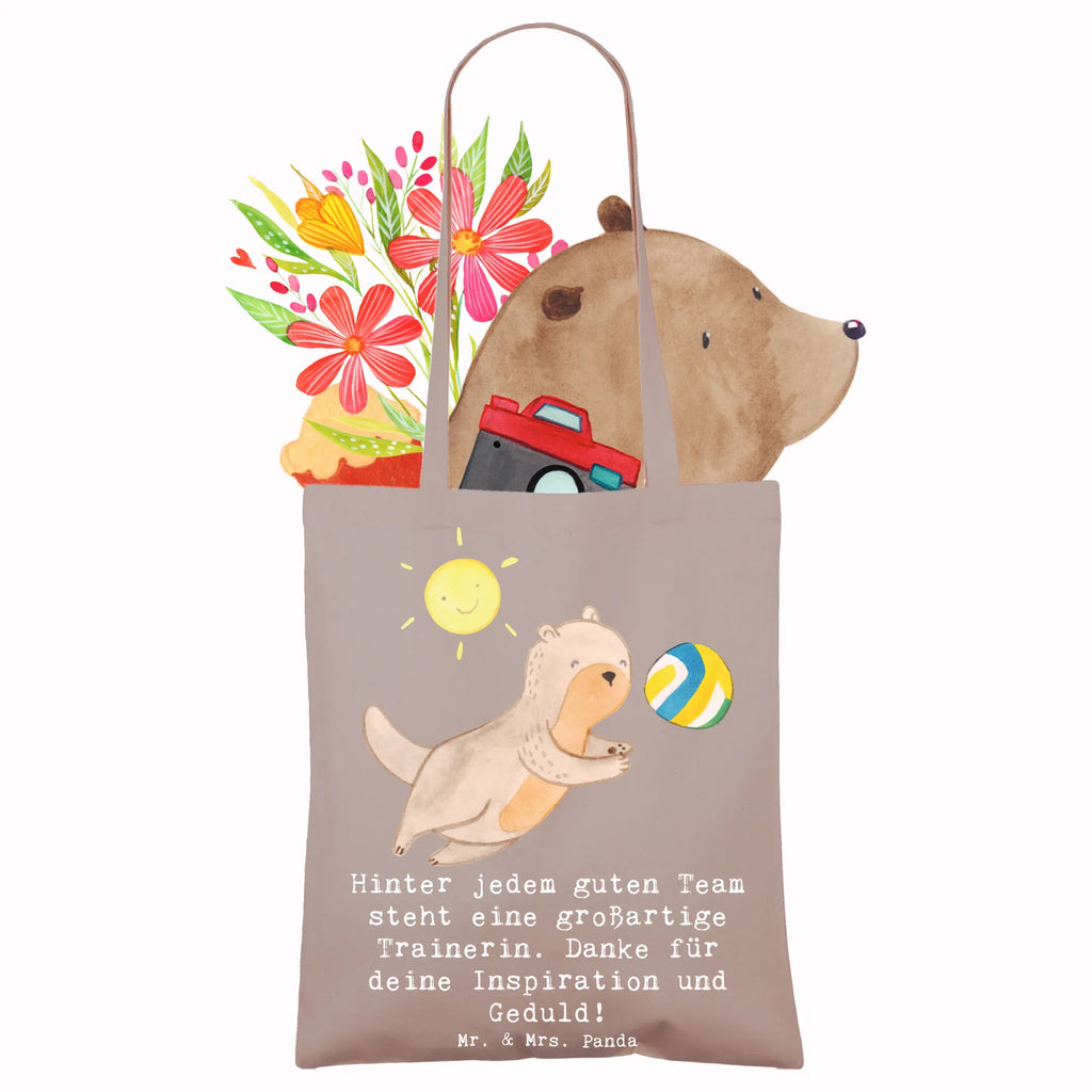 Tote bag Hinter jedem guten Team steht eine großartige Trainerin. Danke für deine Inspiration und Geduld! Beutel, Tragetasche, Badetasche, Beuteltasche, Umhängetasche, Jutetasche, Einkaufstüte, Strandtasche, Schultertasche, Jutebeutel, Stoffbeutel, Shopper, Laptoptasche, Stofftasche, Einkaufstasche, Tasche, Geschenk, Sport, Sportart, Hobby, Schenken, Danke, Dankeschön, Auszeichnung, Gewinn, Sportler