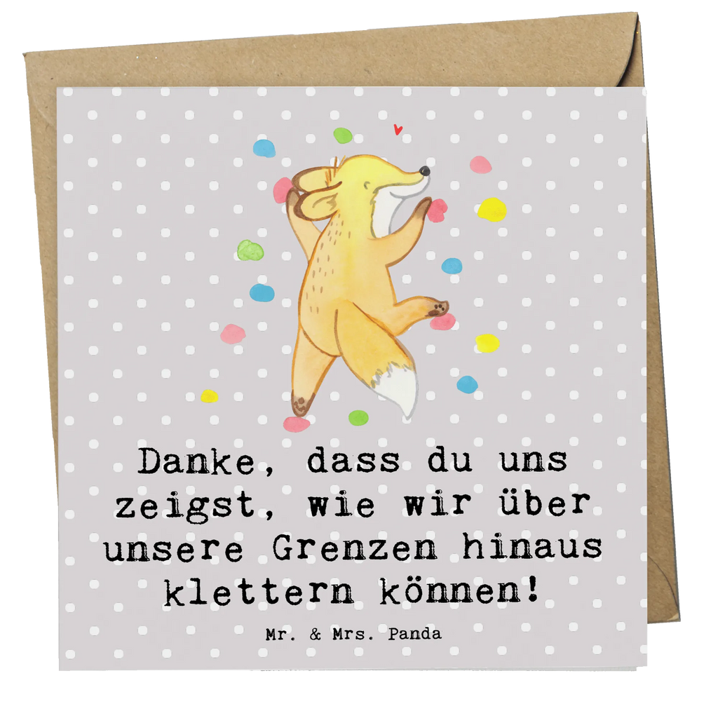 Deluxe Card Danke, dass du uns zeigst, wie wir über unsere Grenzen hinaus klettern können! Karte, Grußkarte, Hochwertige Grußkarte, Einladungskarte, Hochzeitskarte, Hochwertige Klappkarte, Glückwunschkarte, Geburtstagskarte, Klappkarte, Geschenk, Sport, Sportart, Hobby, Schenken, Danke, Dankeschön, Auszeichnung, Gewinn, Sportler